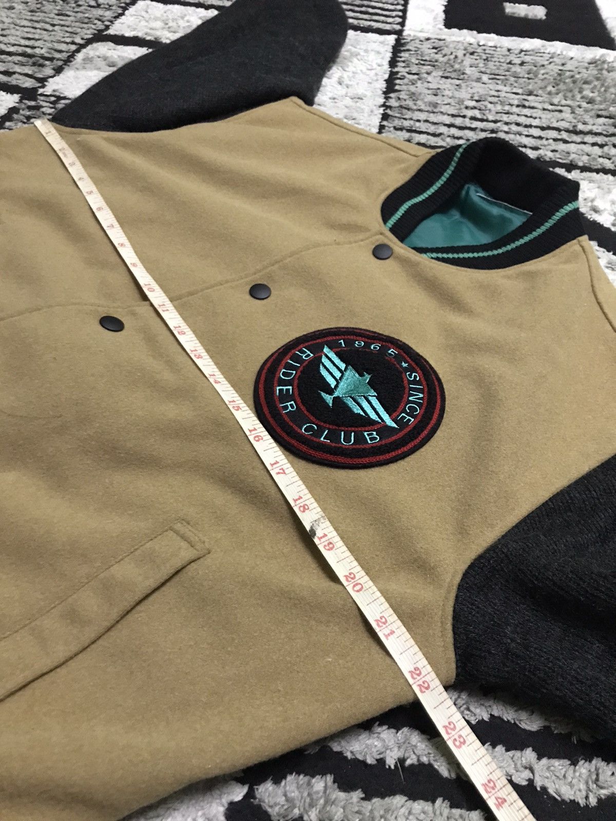 Japanese Brand Rider club brown wool varsity jacket Size US M / EU 48-50 / 2 - 9 Thumbnail