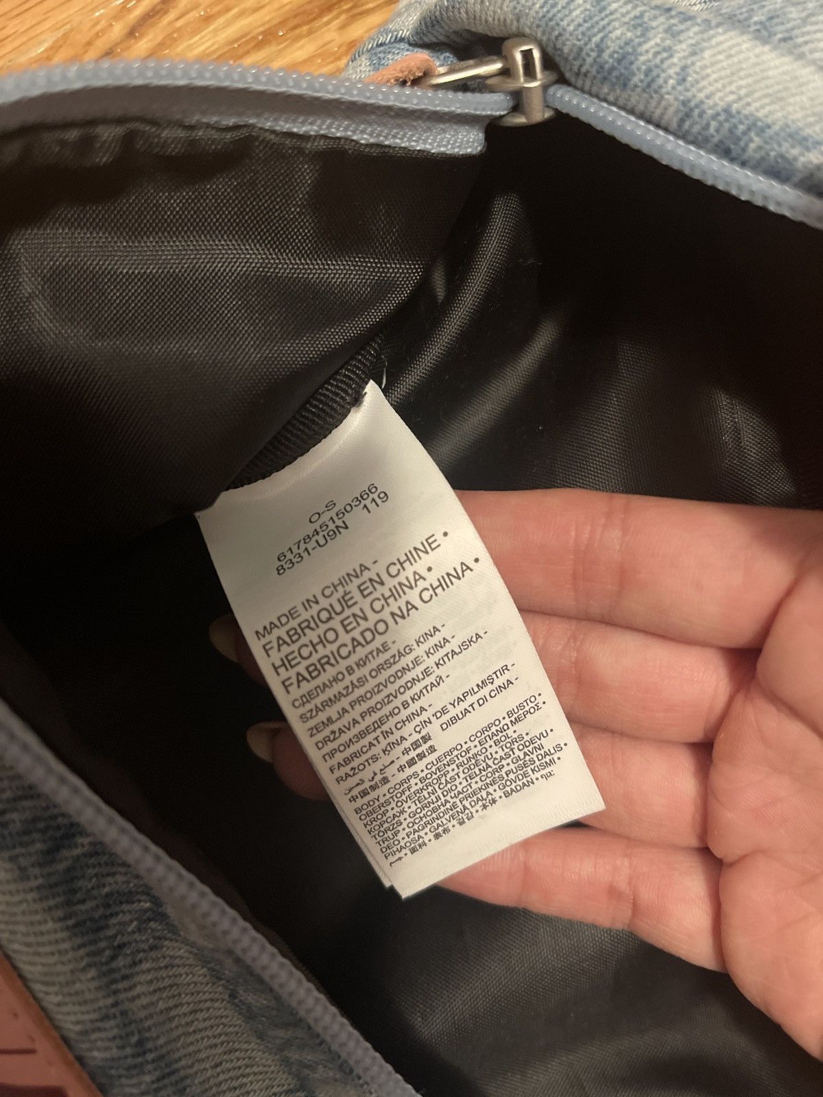 Kith × Levi's KITH X LEVI'S SALT BLEACH AOP CROSSBODY BAG LIGHT BLUE Size ONE SIZE - 3 Thumbnail