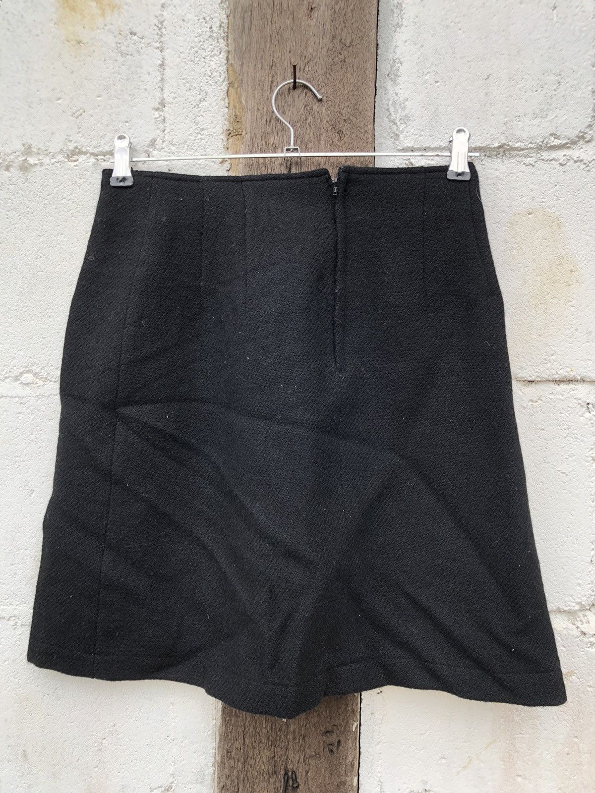 Comme des Garcons × Tricot Comme des Garcons 🔥Trompe L’oeil🔥Comme Des Garcon tricot Skirt wool Size 28" / US 6 / IT 42 - 4 Thumbnail