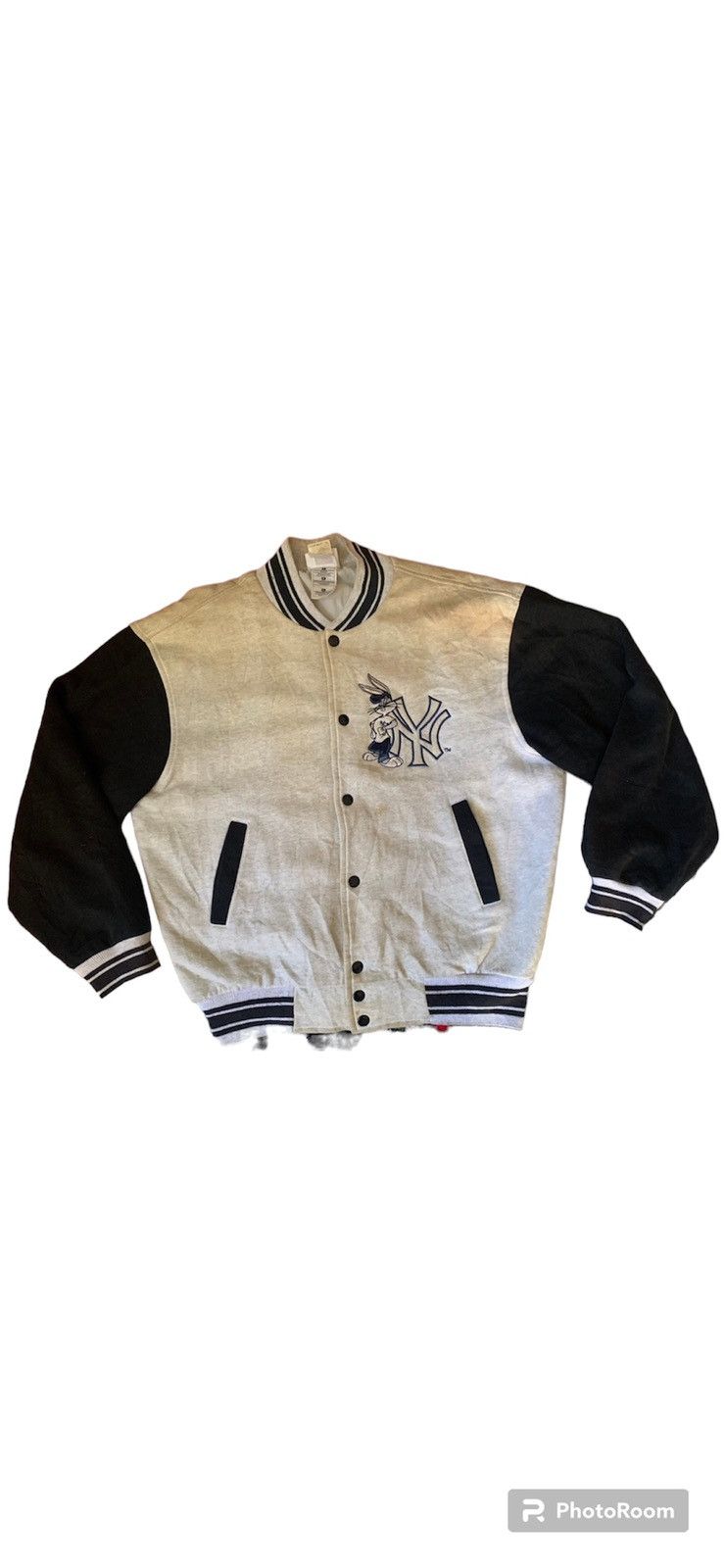 Fruit Of The Loom VINTAGE 1999 LOONEY TUNES X NEW YORK YANKEES VARSITY JACKET Size US M / EU 48-50 / 2 - 1 Thumbnail