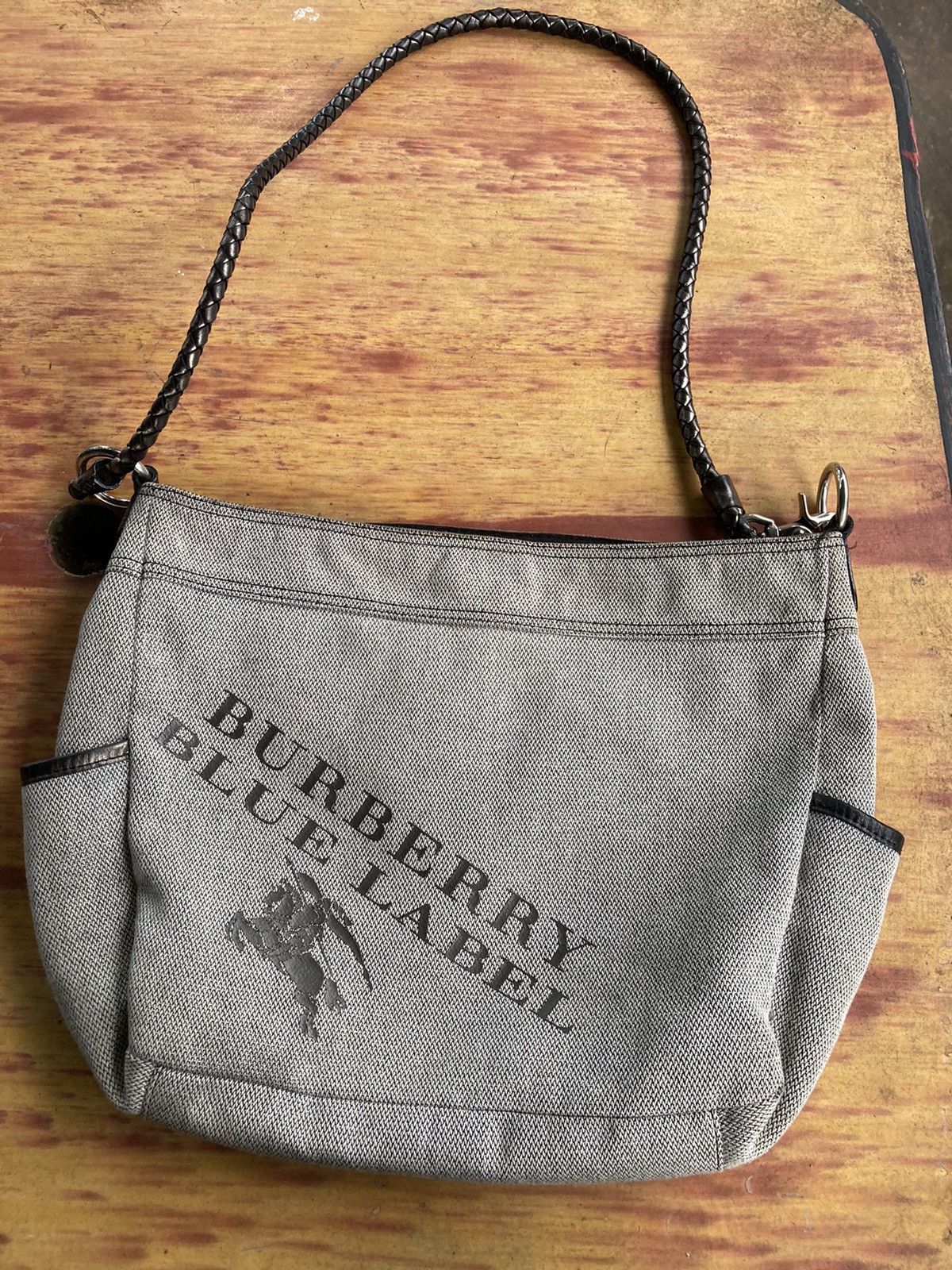 Burberry × Japanese Brand Sling Bag BURBERRY Blue Label Unisex 