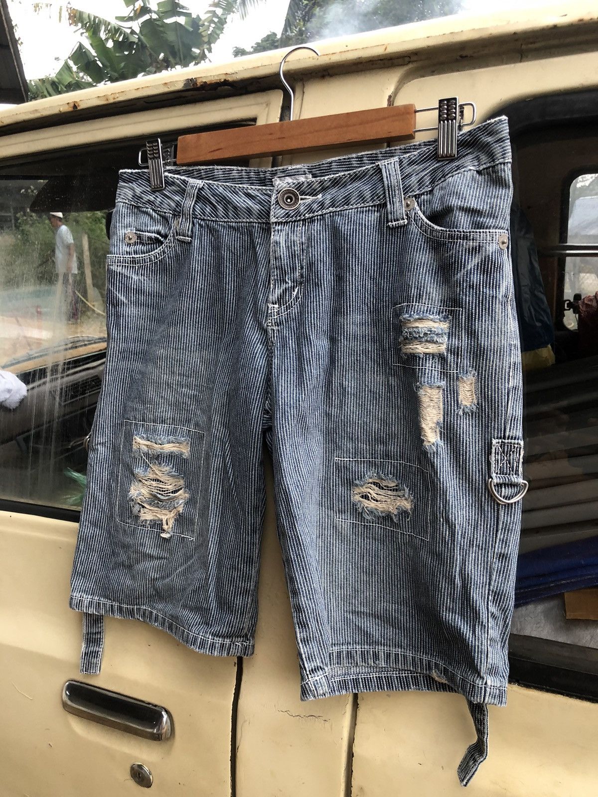 Japanese Brand Love refine Destress Shirt Pants Drawstring Size US 32 / EU 48 - 3 Thumbnail