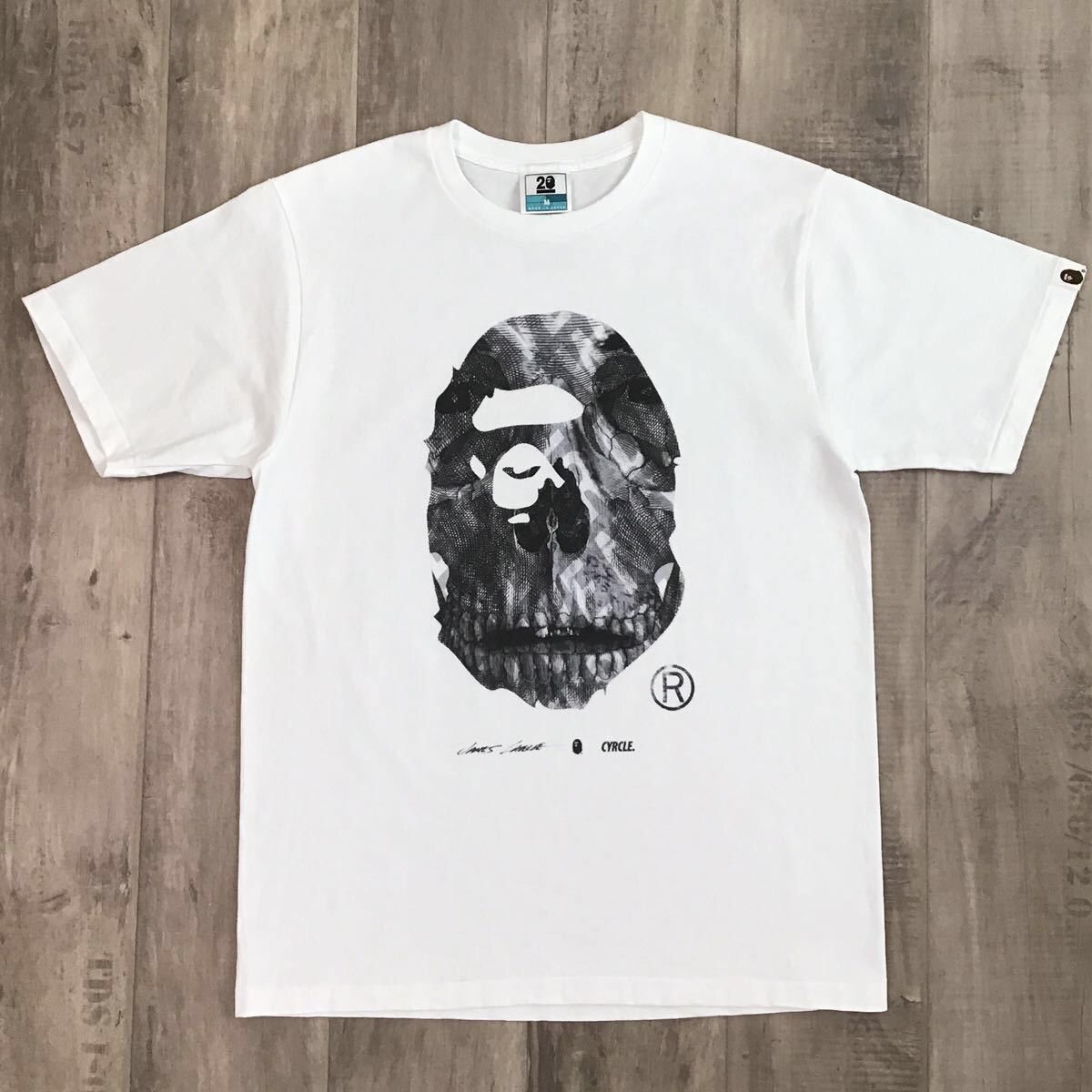 image of Bape × James Lavelle Nowhere 20Th Anniversary T-Shirt Ape in White, Men's (Size Medium)