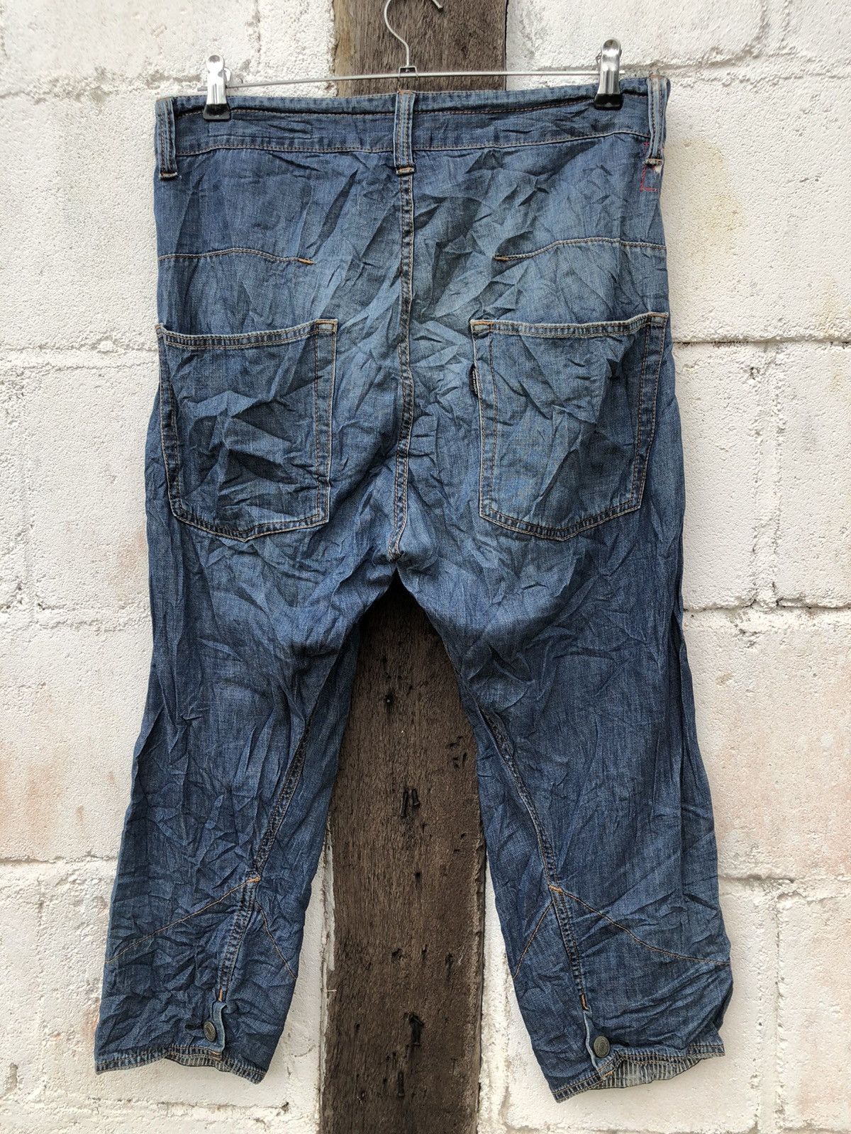 CABANE de ZUCCa × Zucca CABANE De Zucca Drop Cropped Jeans Size US 34 / EU 50 - 2 Thumbnail