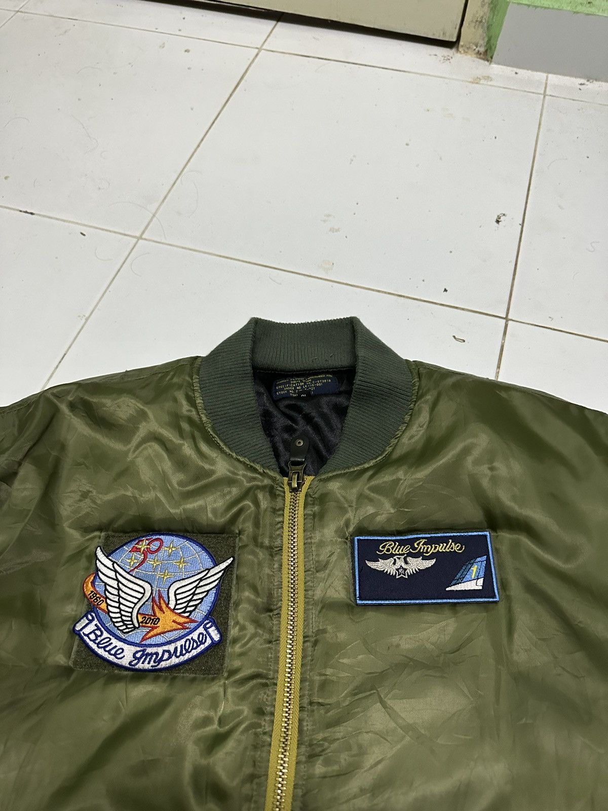 Vintage Blue impulse 50th anniversary flight jacket Size US XXL / EU 58 / 5 - 4 Thumbnail