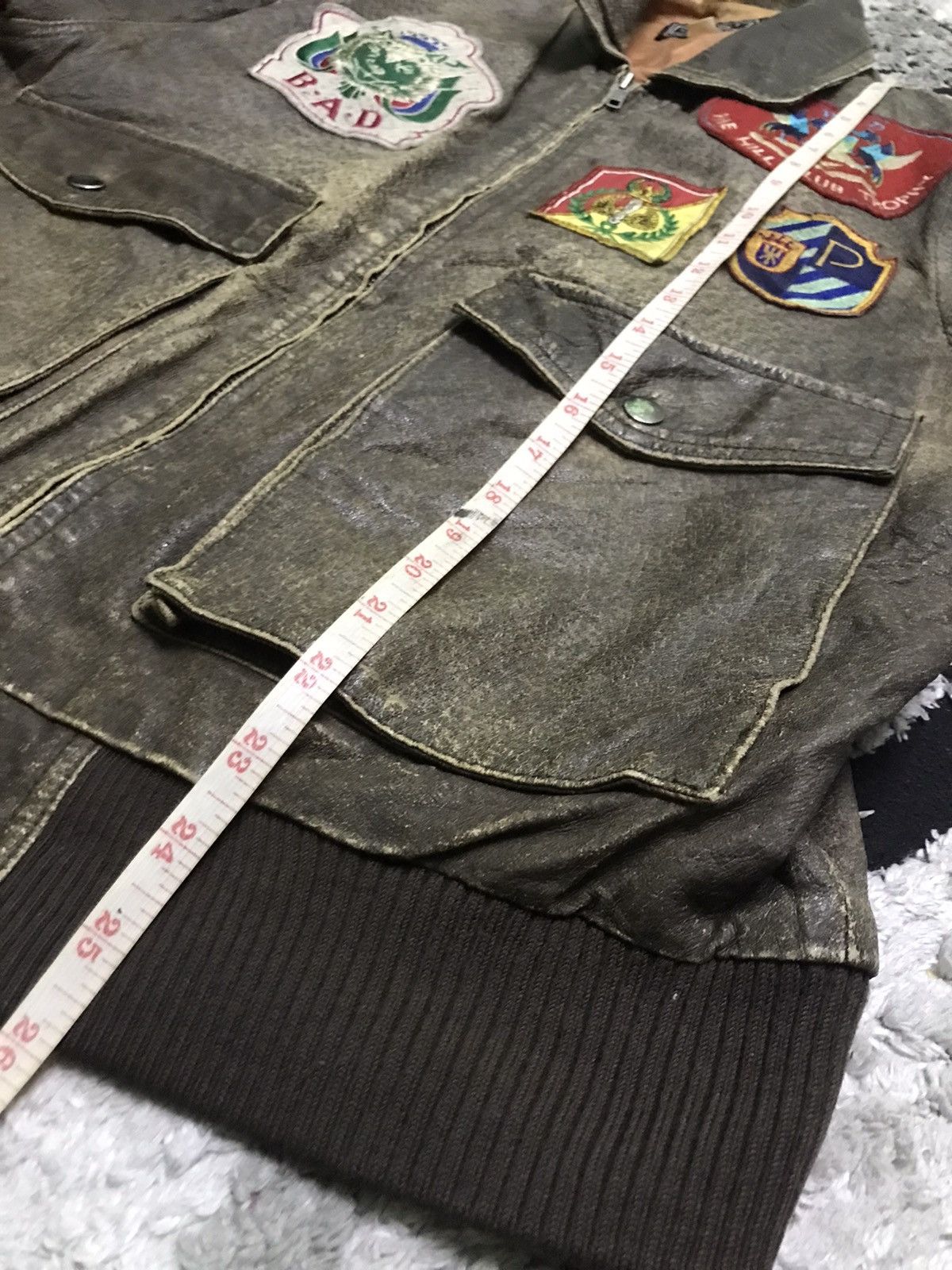 Vintage 🔥Rare flight jacket with patches Size US M / EU 48-50 / 2 - 7 Thumbnail