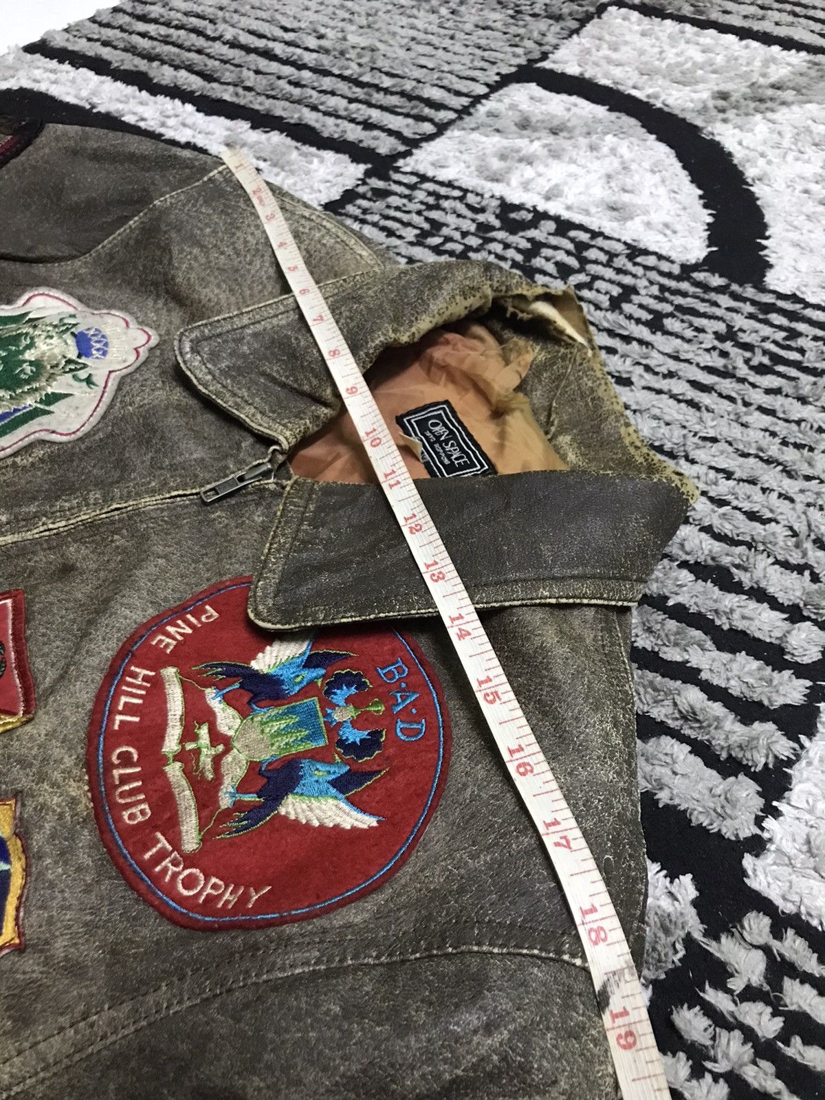 Vintage 🔥Rare flight jacket with patches Size US M / EU 48-50 / 2 - 8 Thumbnail