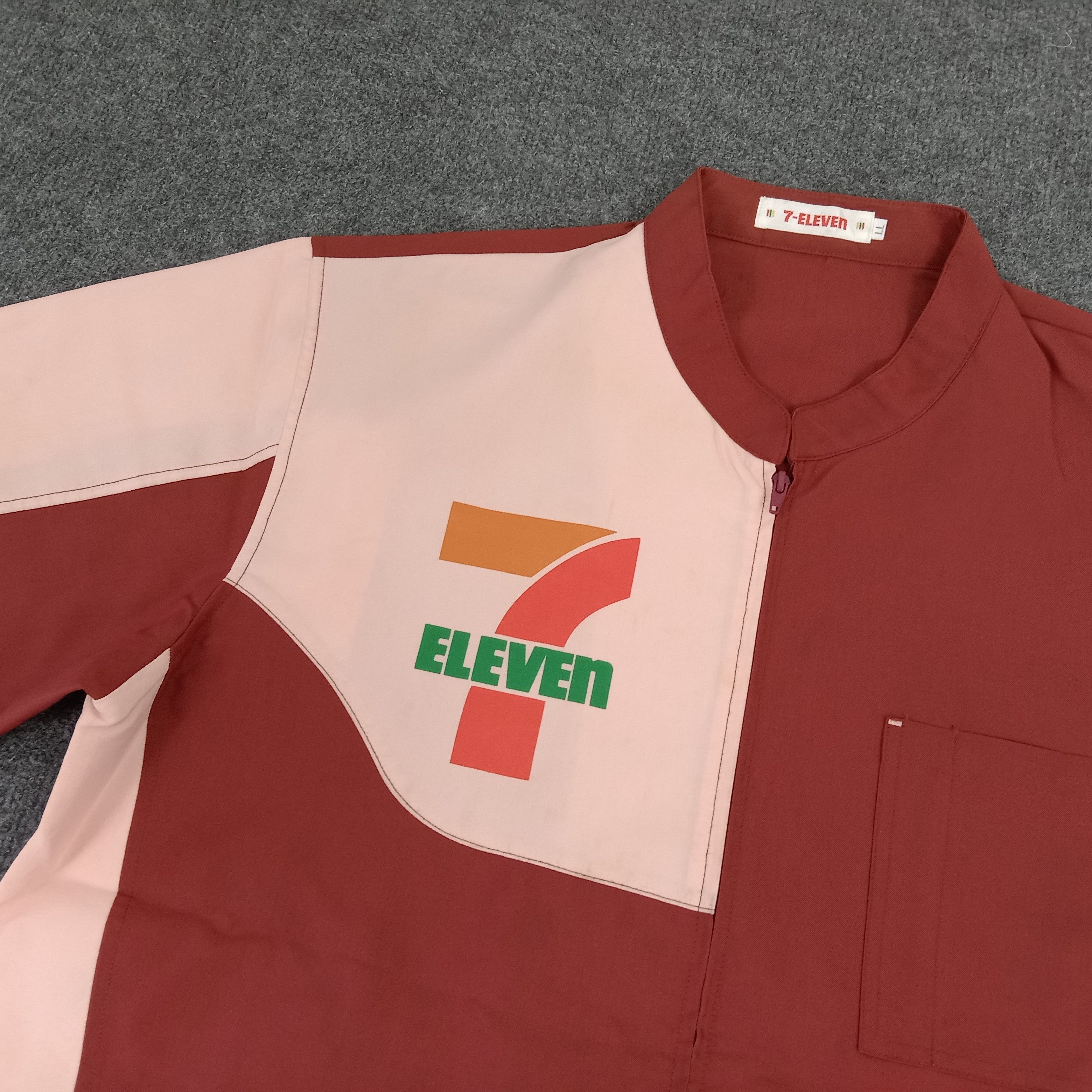 Japanese Brand × Vintage 7 Eleven Japanese Brand Uniform Worker Shirt Jacket Size US L / EU 52-54 / 3 - 2 Thumbnail