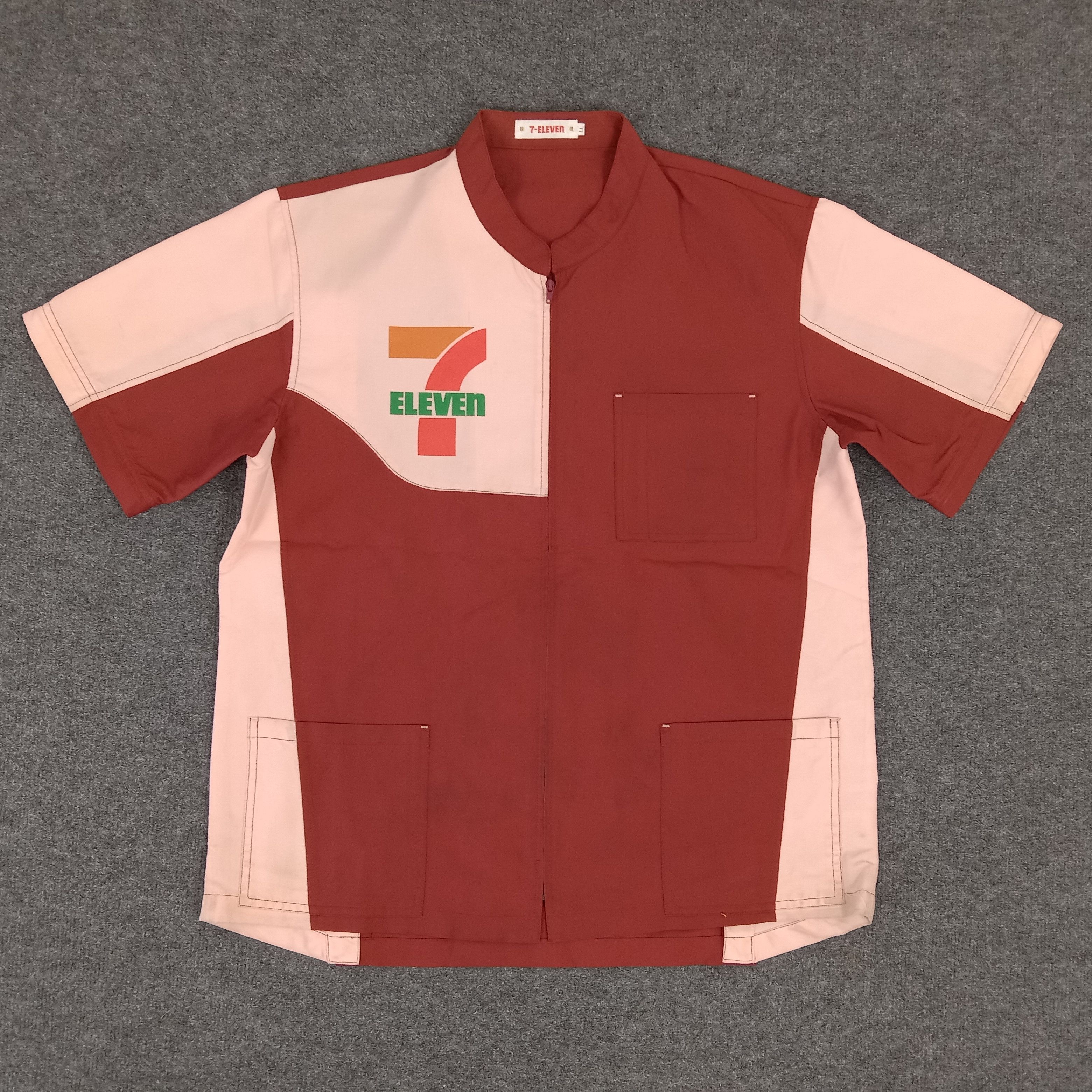 Japanese Brand × Vintage 7 Eleven Japanese Brand Uniform Worker Shirt Jacket Size US L / EU 52-54 / 3 - 1 Thumbnail