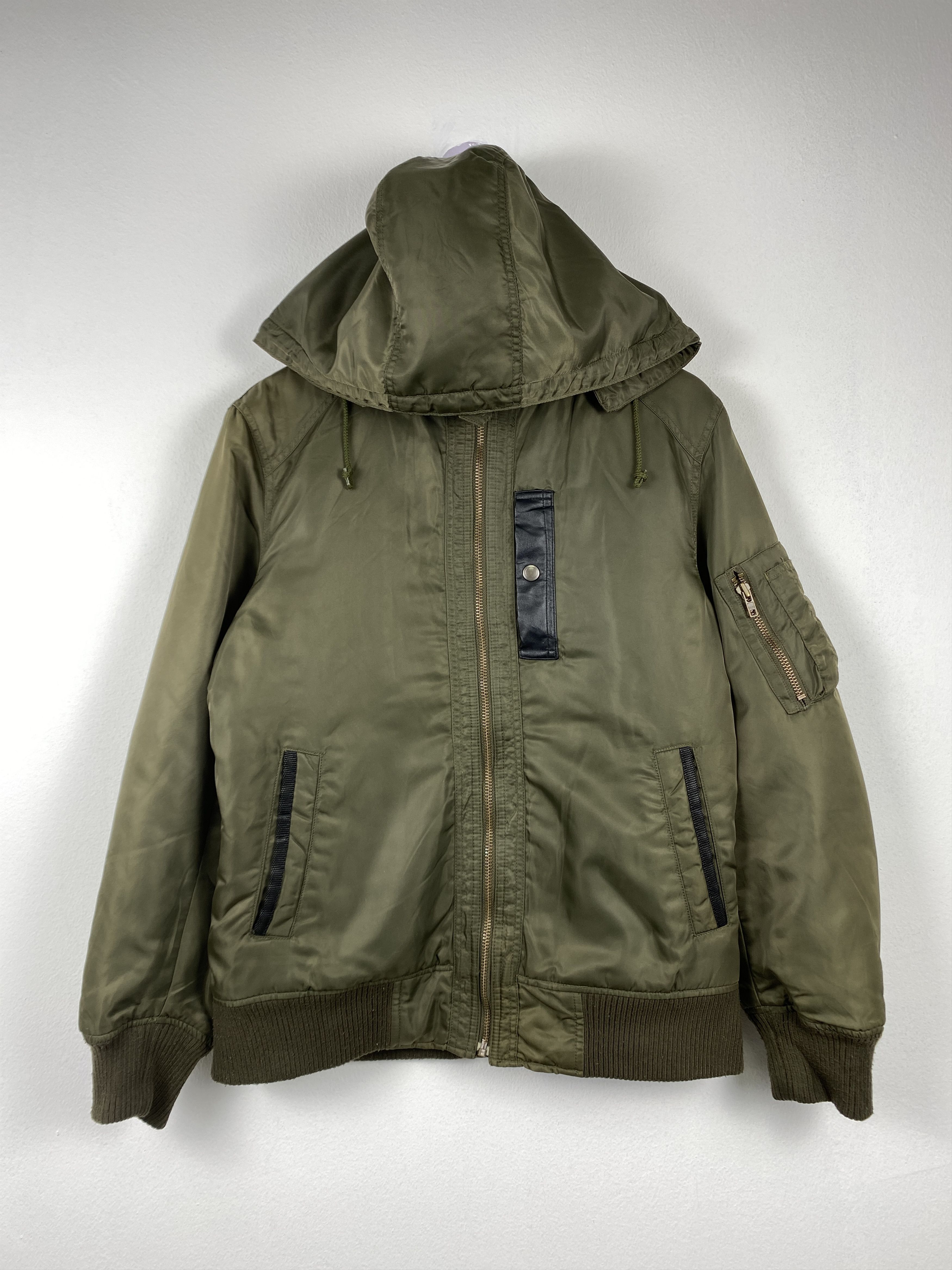 Japanese Brand Vintage Back Number Hoodie Bombers Jacket J1302 Size US S / EU 44-46 / 1 - 1 Thumbnail