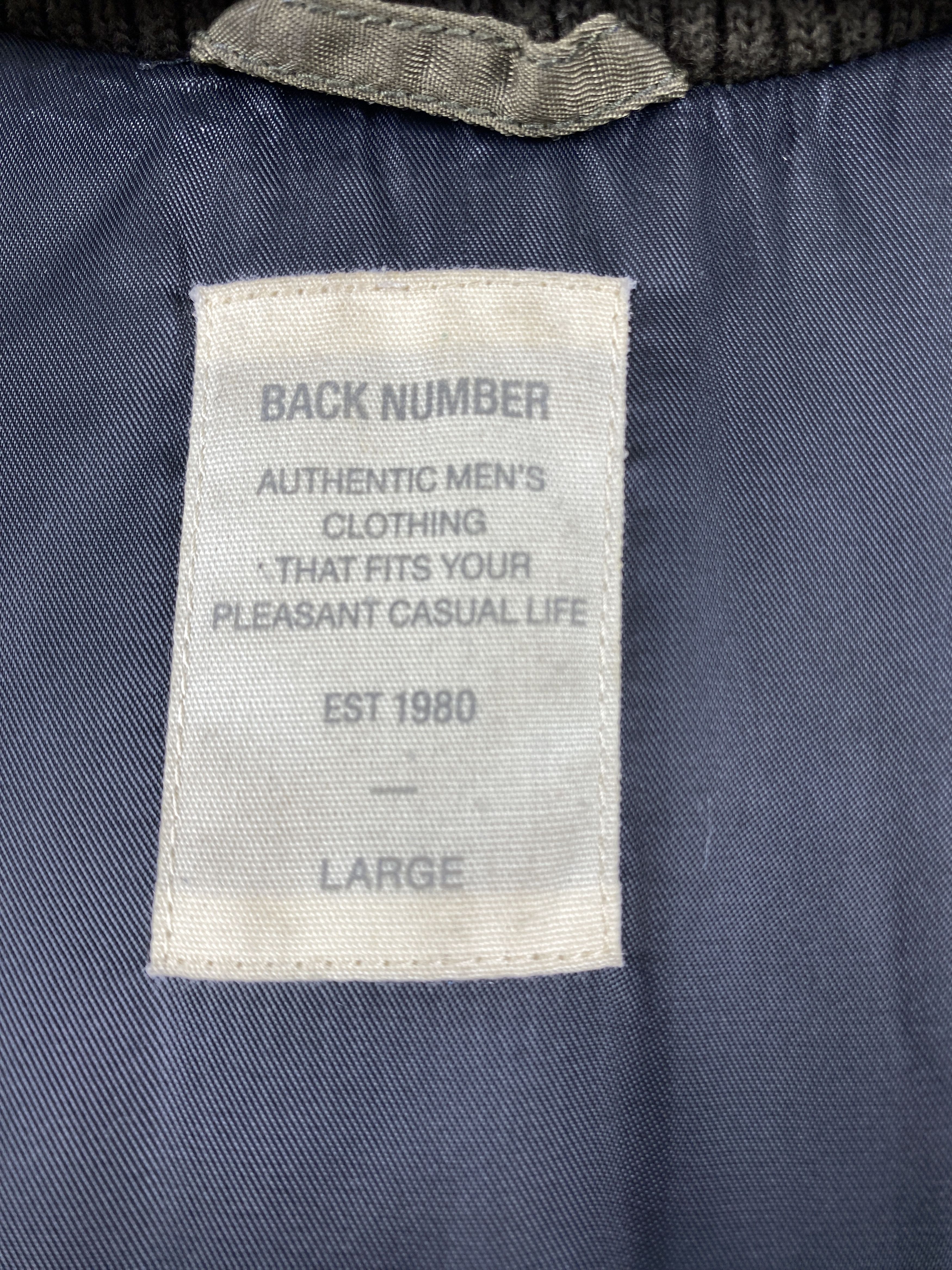 Japanese Brand Vintage Back Number Hoodie Bombers Jacket J1302 Size US S / EU 44-46 / 1 - 13 Thumbnail