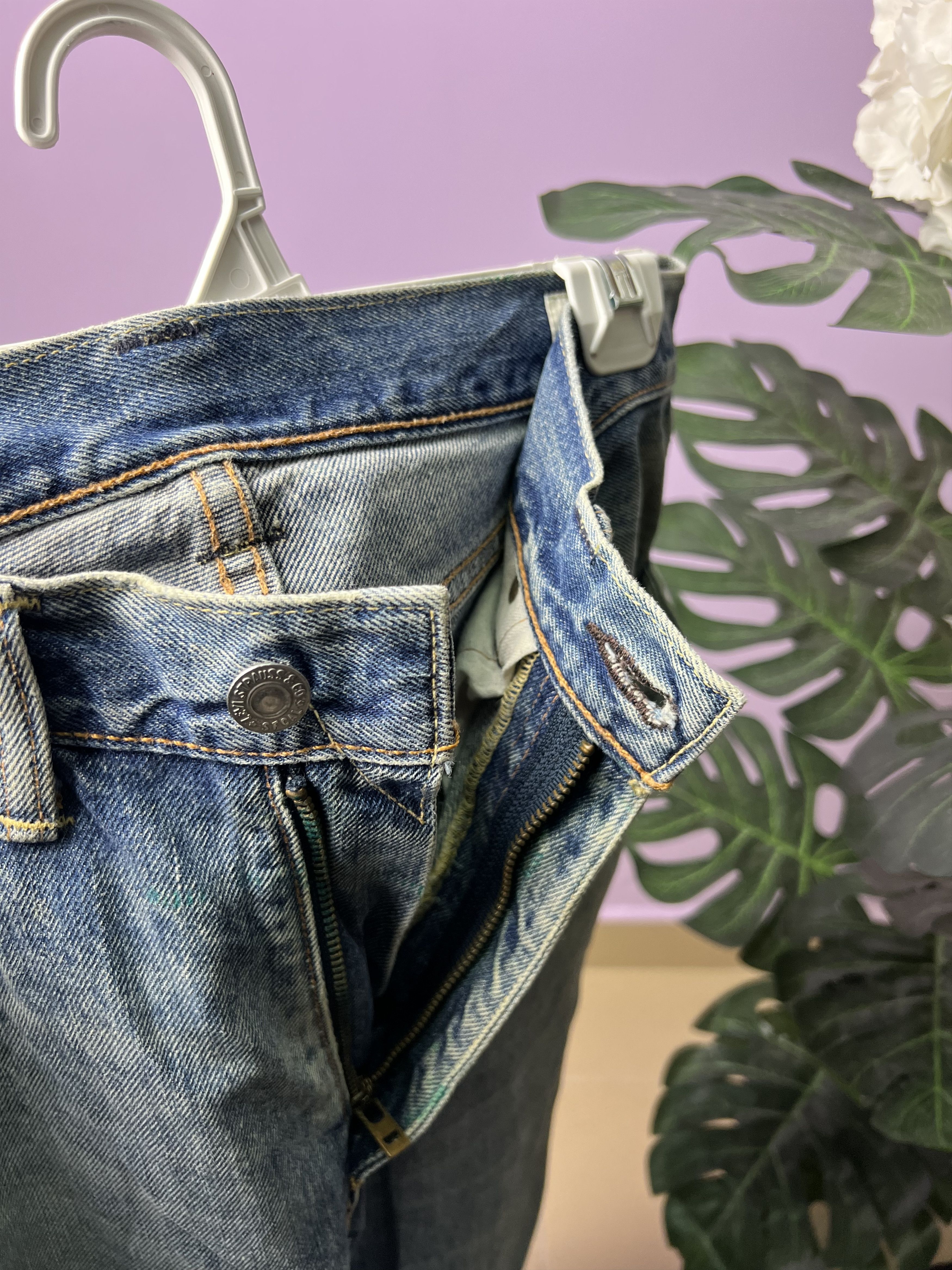 Levi's 🔥Rare Vintage Levi’s White Oak Distressed Denim Size US 35 - 18 Thumbnail