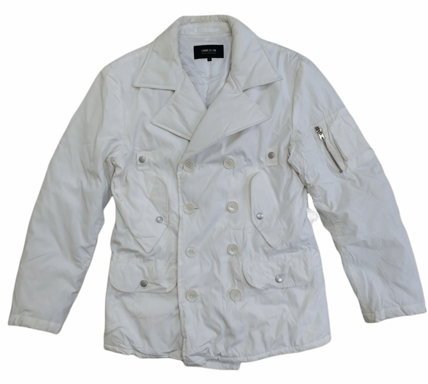🔥White Comme Ca Ism Quilted Jacket