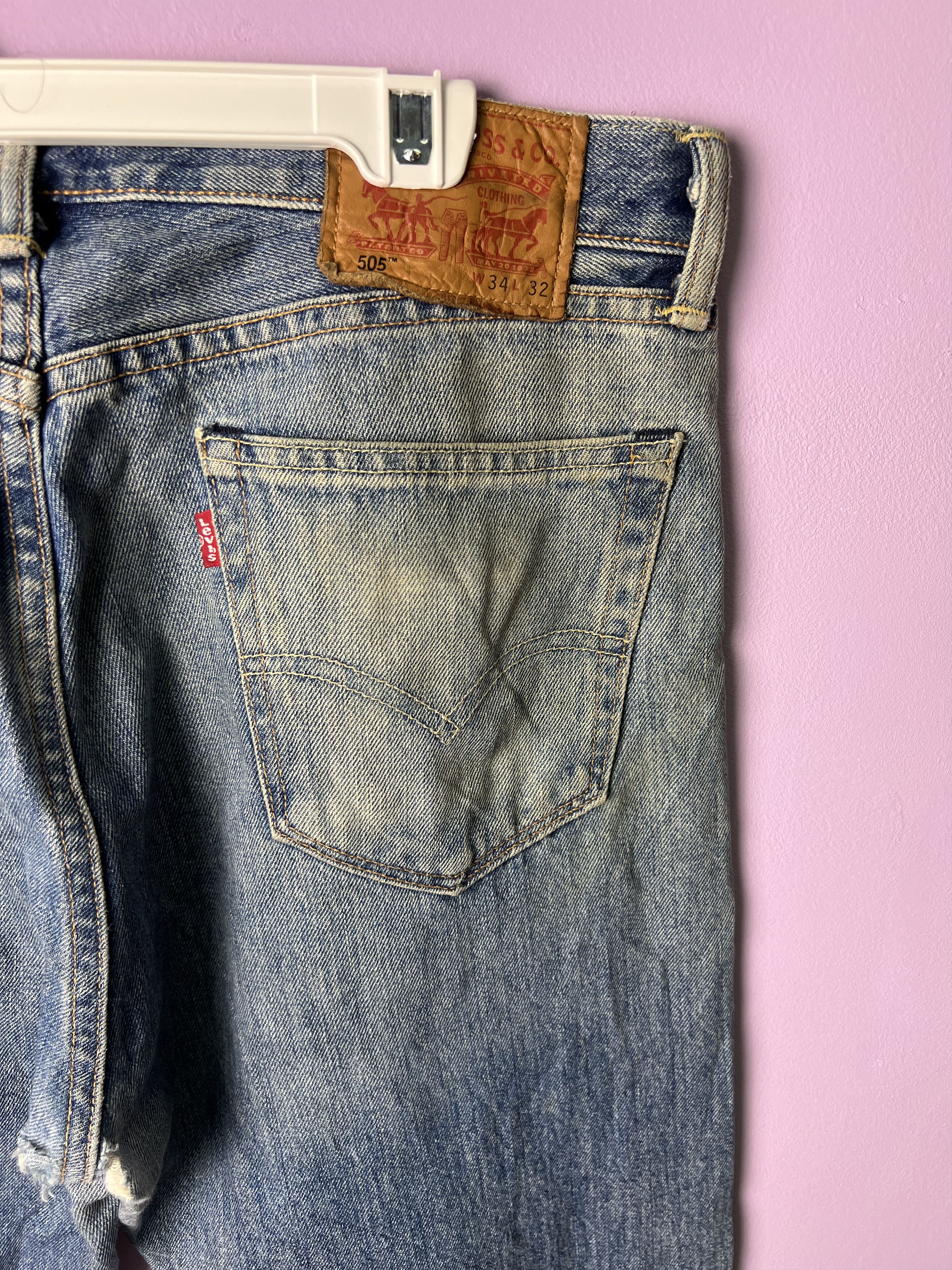 Levi's 🔥Rare Vintage Levi’s White Oak Distressed Denim Size US 35 - 11 Thumbnail