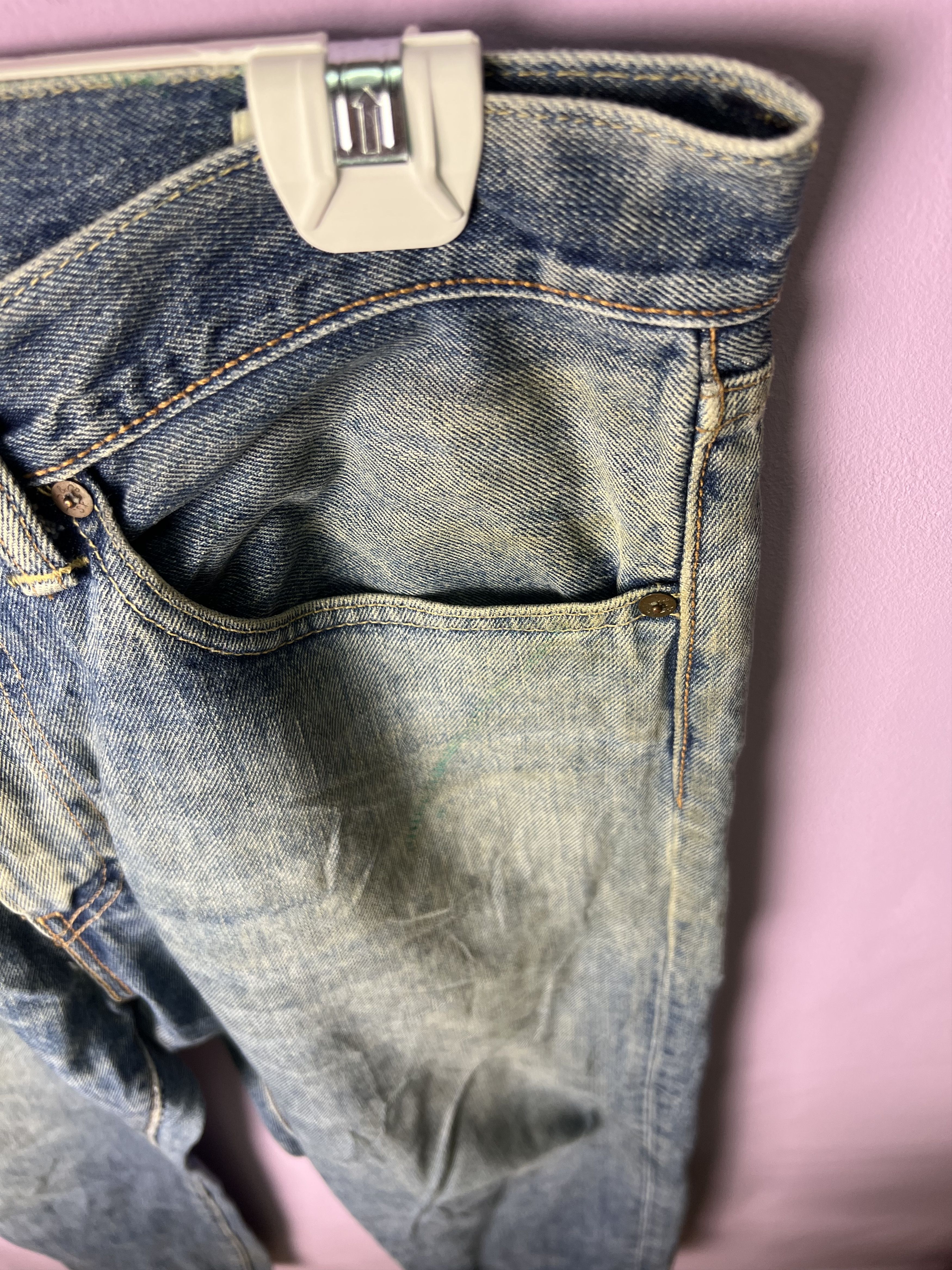Levi's 🔥Rare Vintage Levi’s White Oak Distressed Denim Size US 35 - 7 Thumbnail