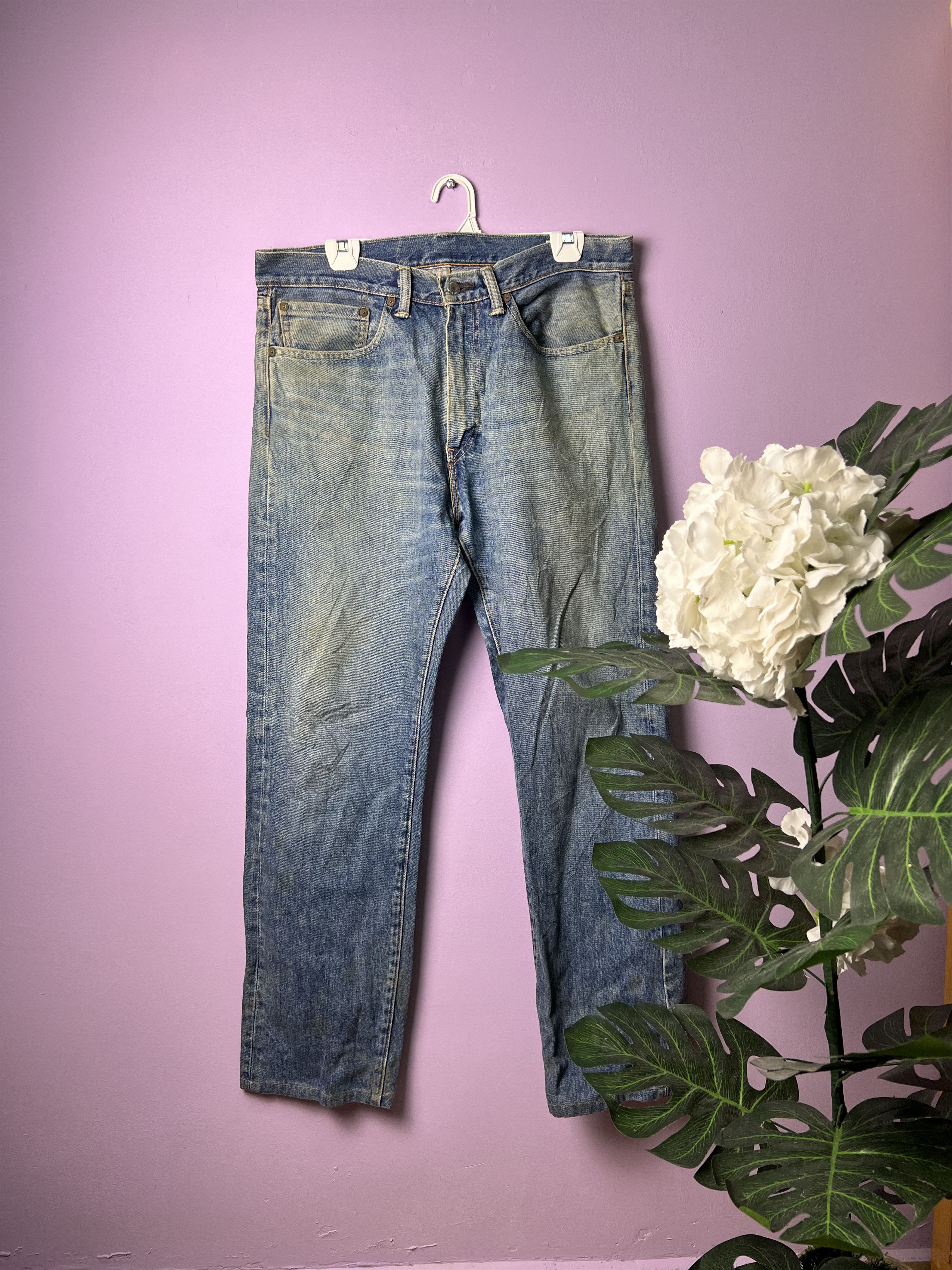 Levi's 🔥Rare Vintage Levi’s White Oak Distressed Denim Size US 35 - 1 Thumbnail