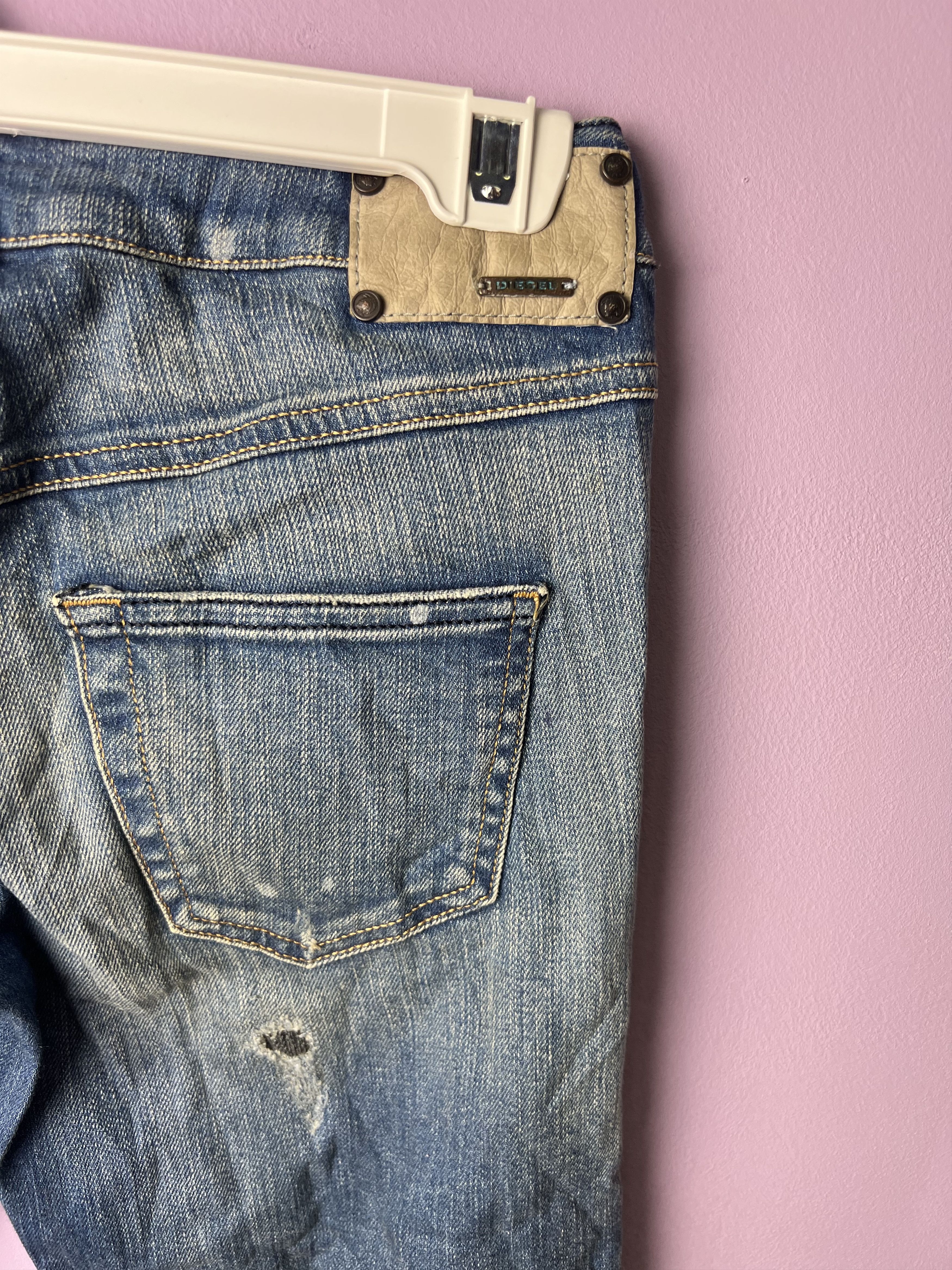 Diesel 🔥Vintage Diesel Distressed Denim Size 27" / US 4 / IT 40 - 14 Thumbnail