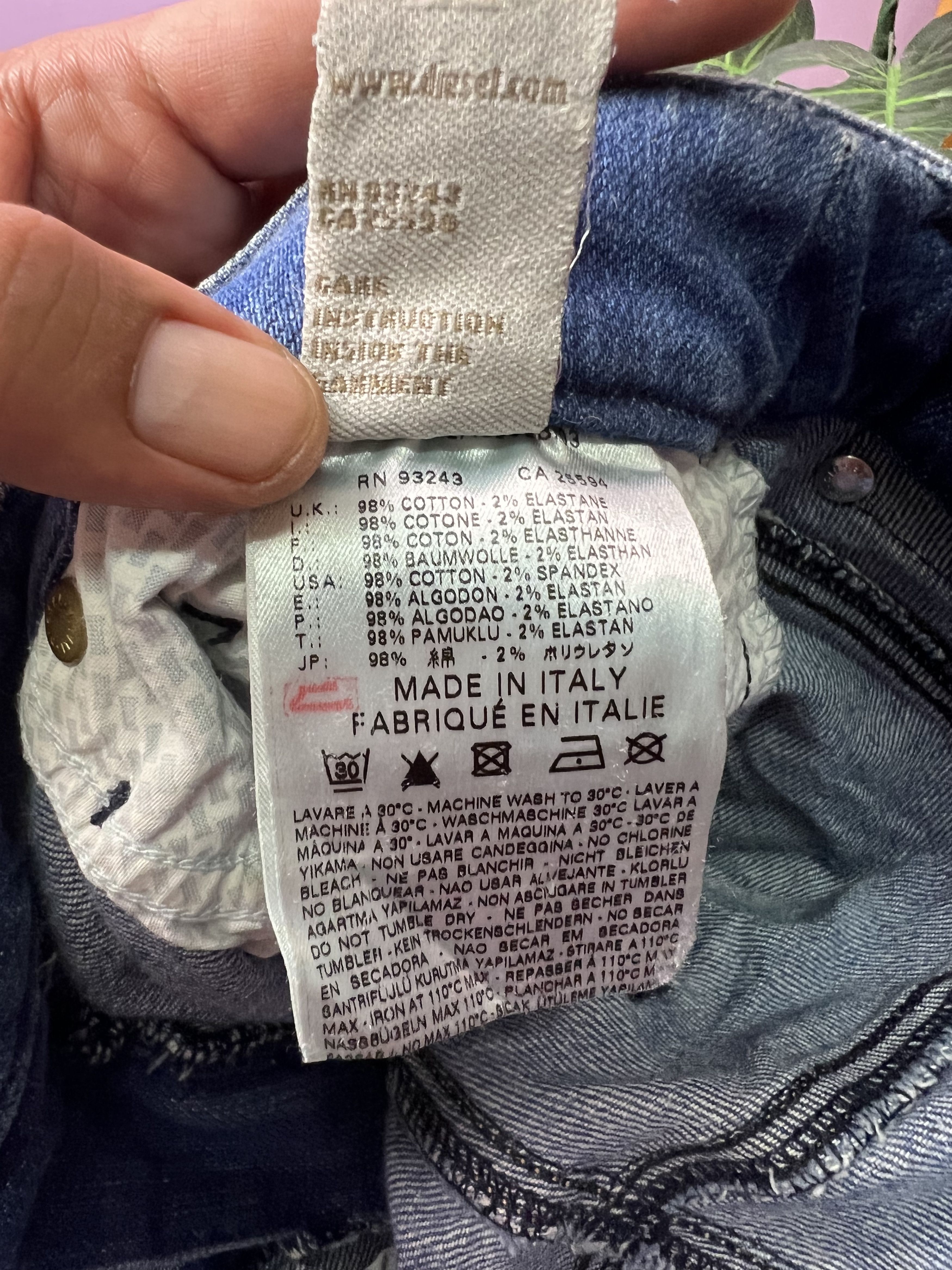 Diesel 🔥Vintage Diesel Distressed Denim Size 27" / US 4 / IT 40 - 20 Thumbnail