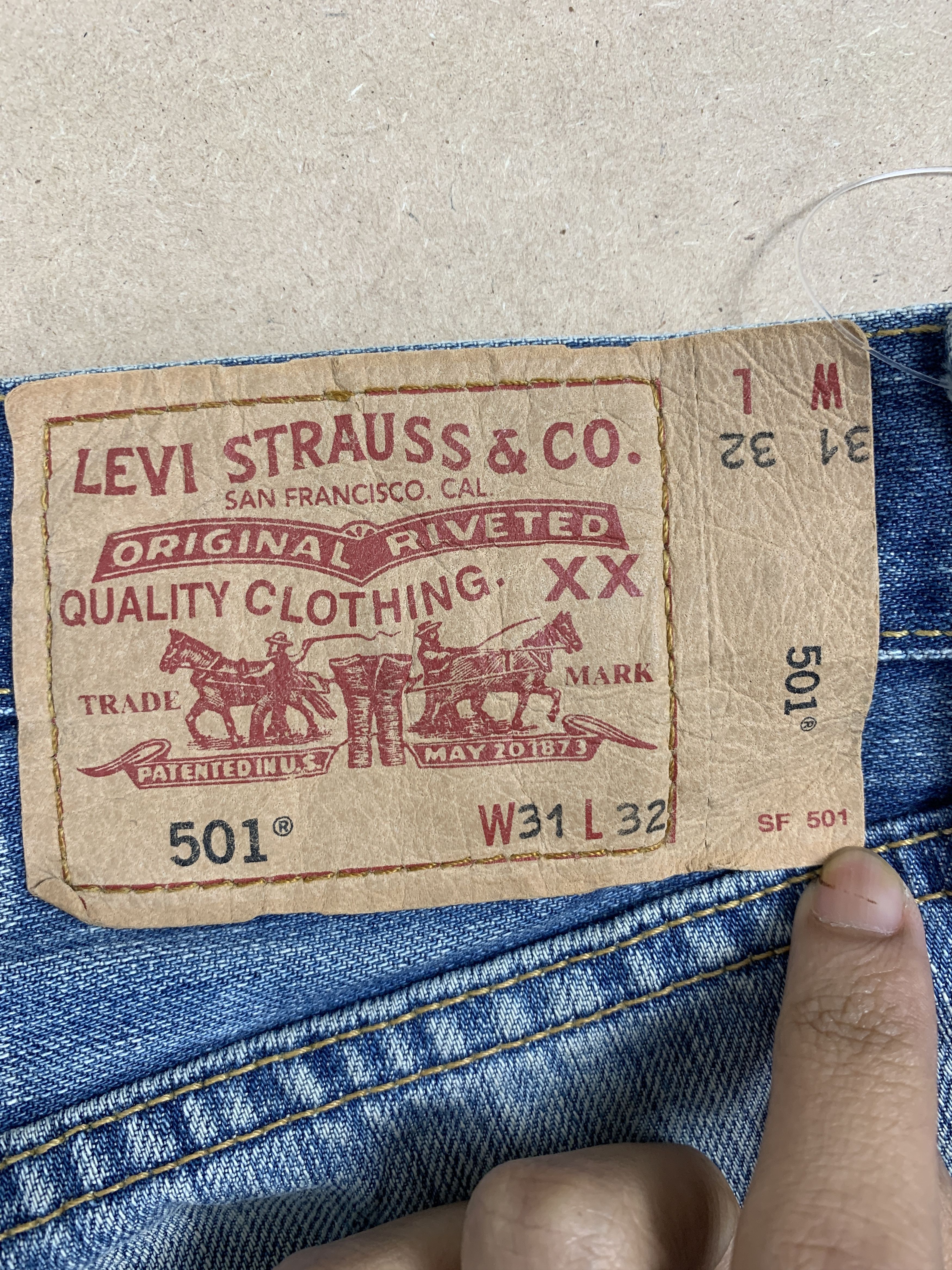 Levi's Vintage 90s LEVI'S 501 Faded Straight Jeans P0065 Size US 32 / EU 48 - 10 Thumbnail
