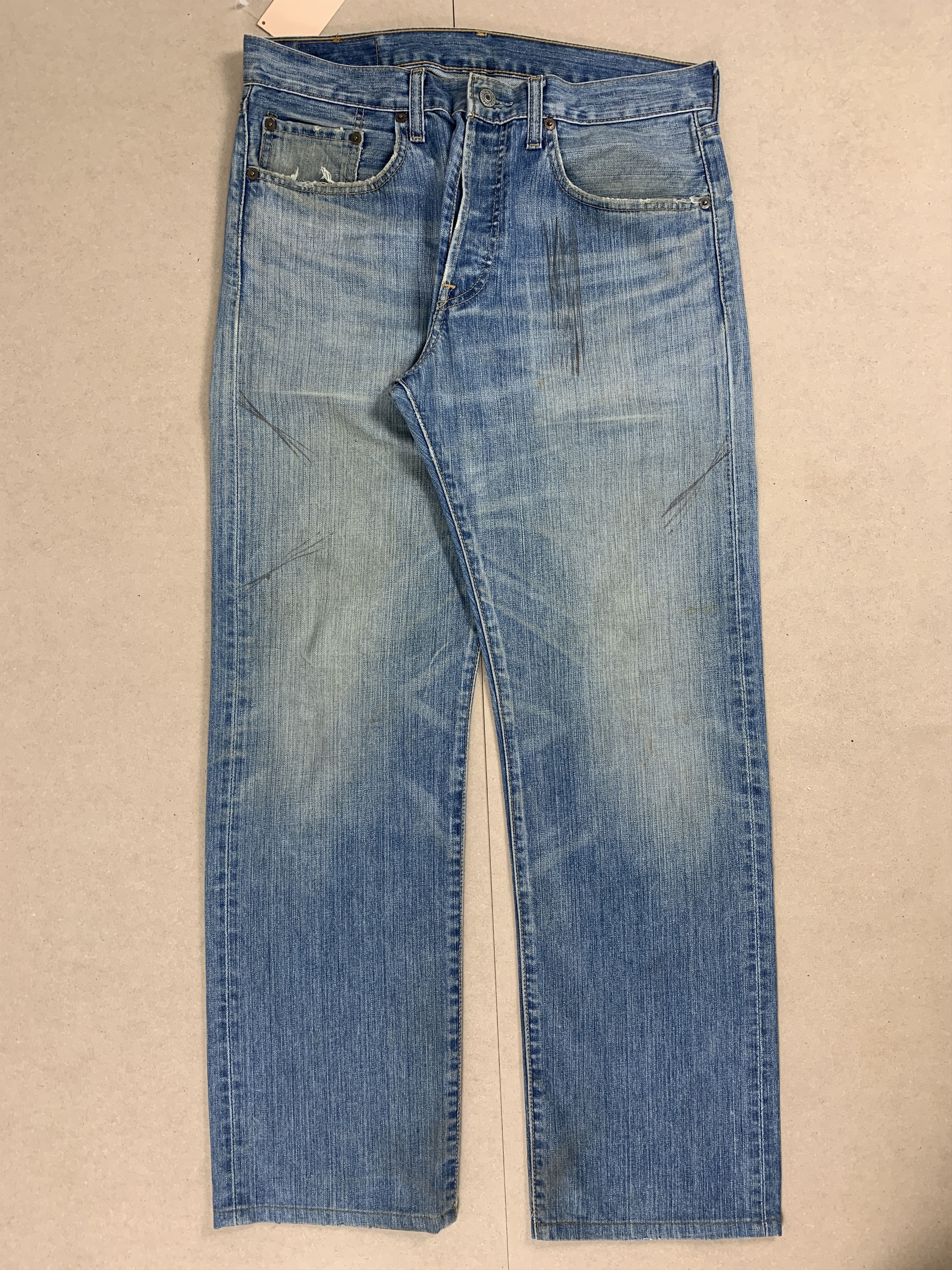 Levi's Vintage 90s LEVI'S 501 Faded Straight Jeans P0065 Size US 32 / EU 48 - 2 Thumbnail