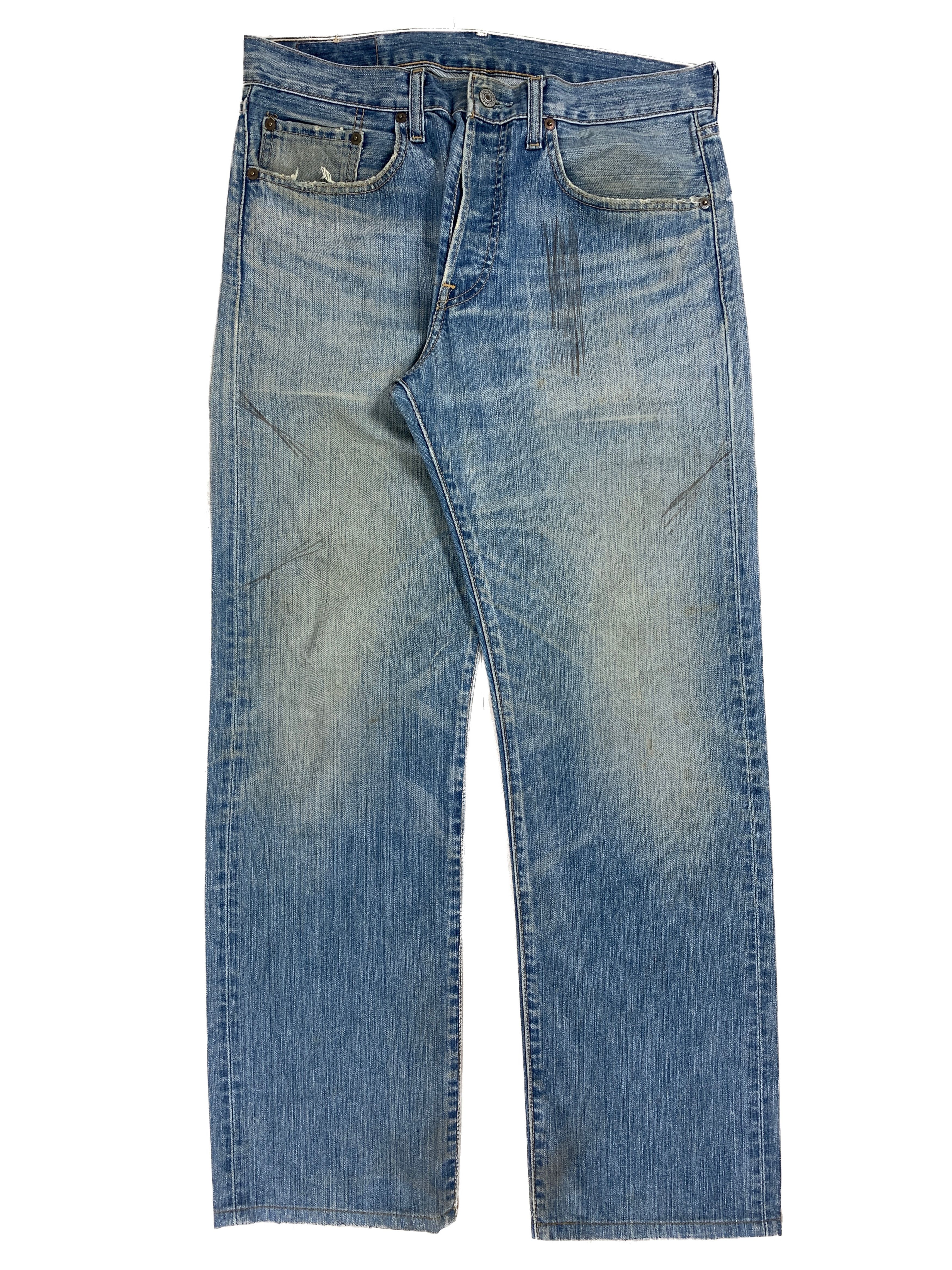 Vintage 90s LEVI'S 501 Faded Straight Jeans P0065