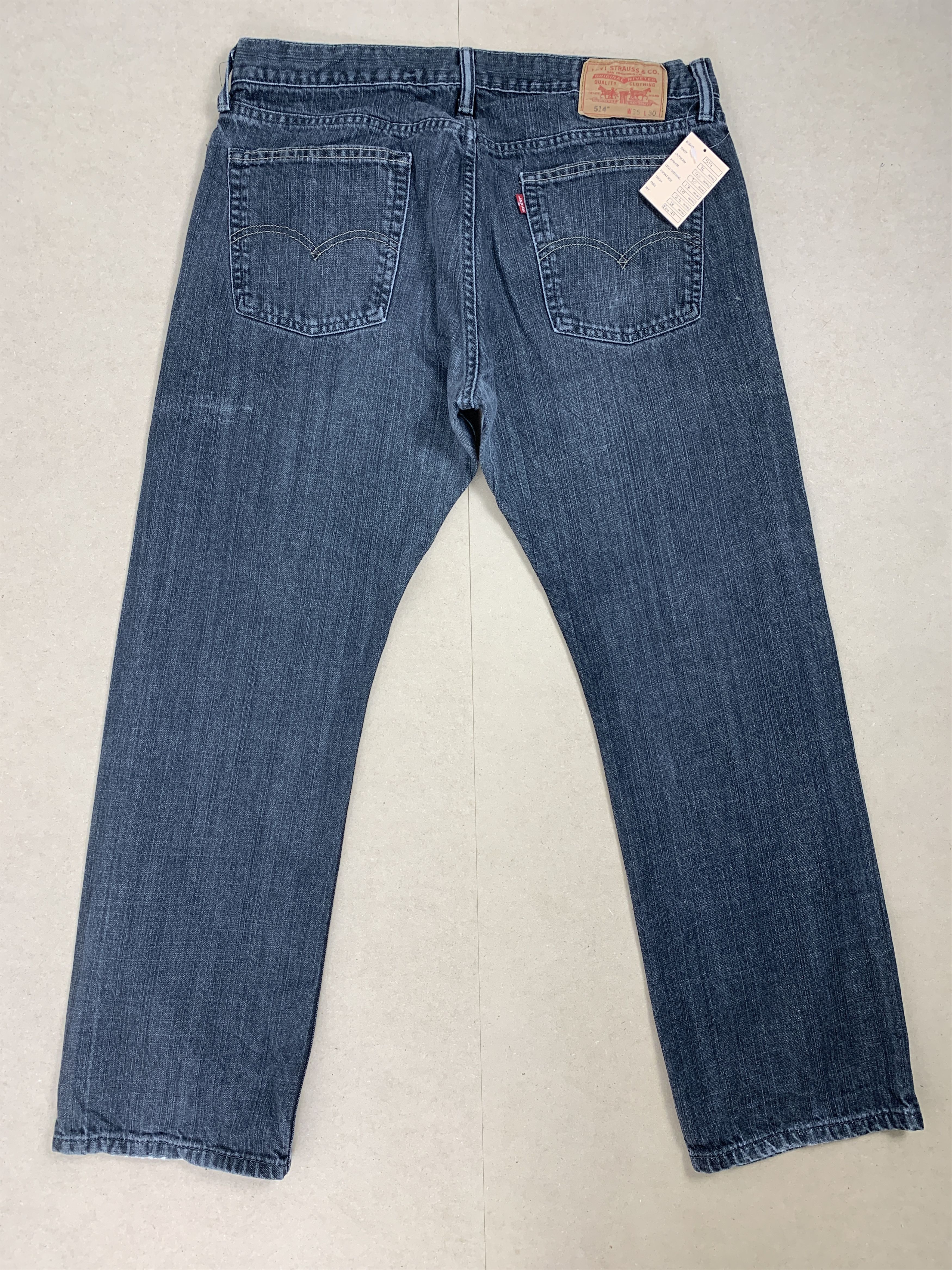 Levi's × Vintage Vintage LEVI's 514 Distressed Faded Straight Cut Black Jeans Size US 36 / EU 52 - 7 Thumbnail
