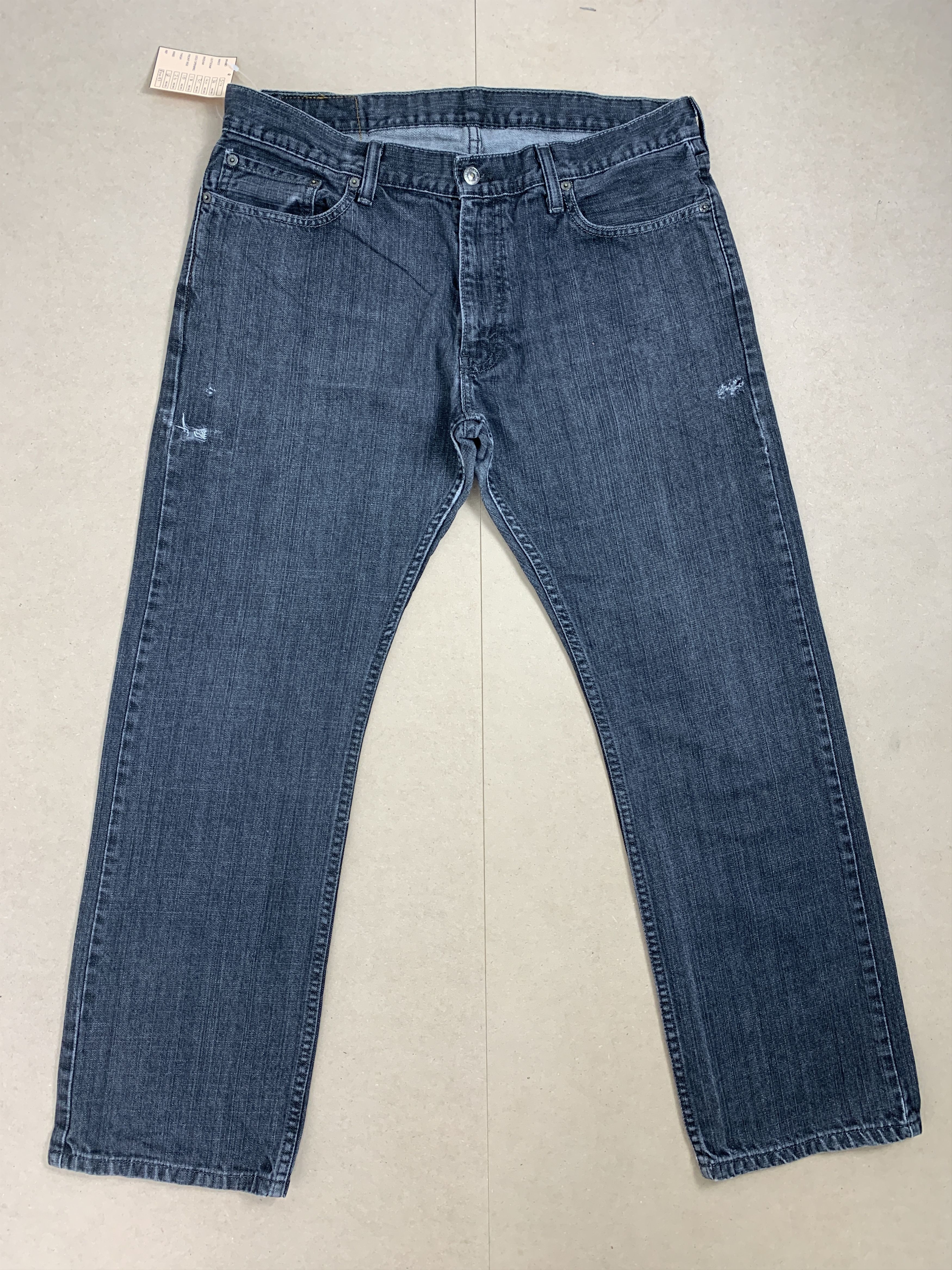 Levi's × Vintage Vintage LEVI's 514 Distressed Faded Straight Cut Black Jeans Size US 36 / EU 52 - 1 Thumbnail