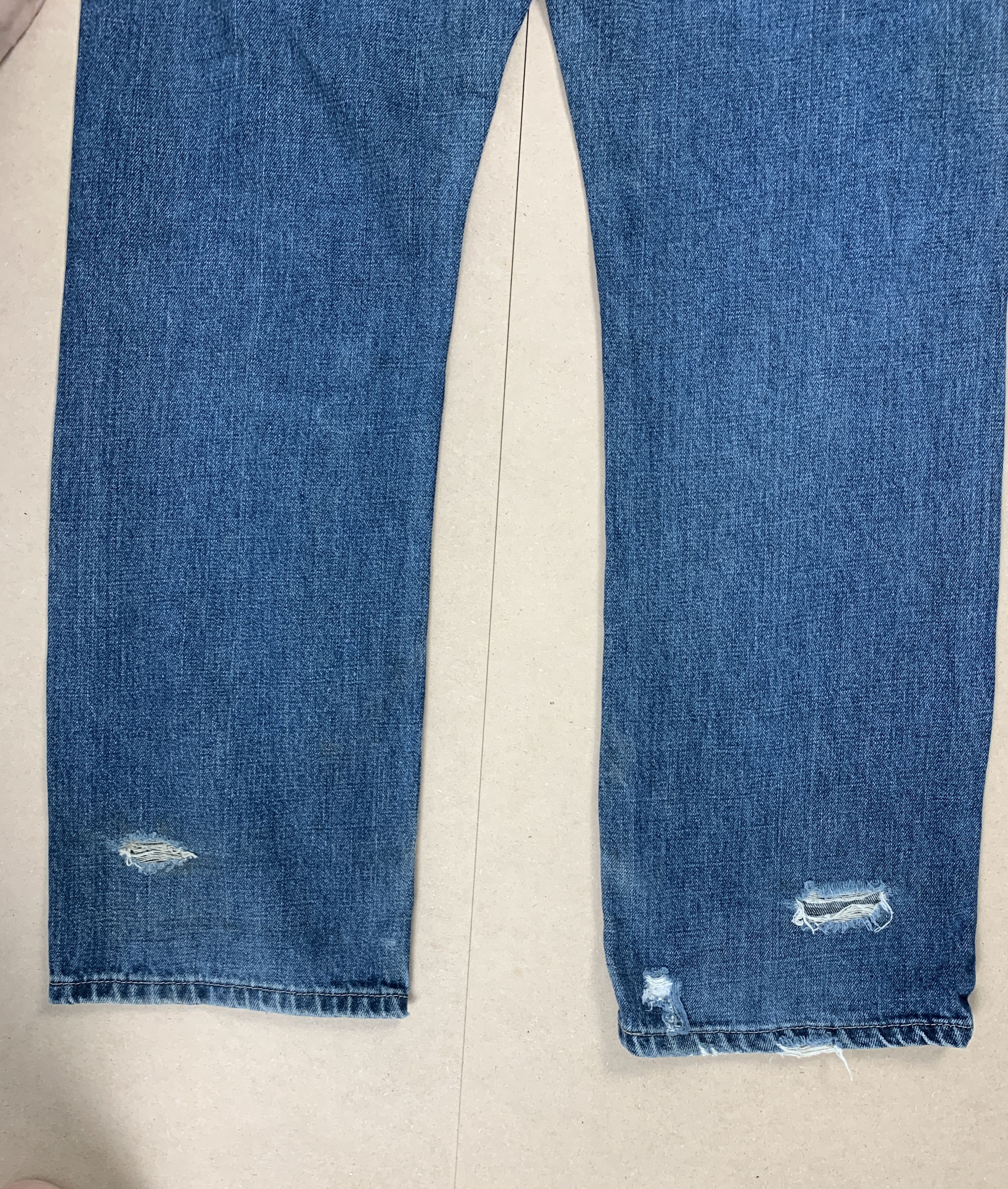 Levi's × Vintage Vintage LEVI'S 514 Distressed Faded Straight Cut Jeans Size US 32 / EU 48 - 11 Thumbnail