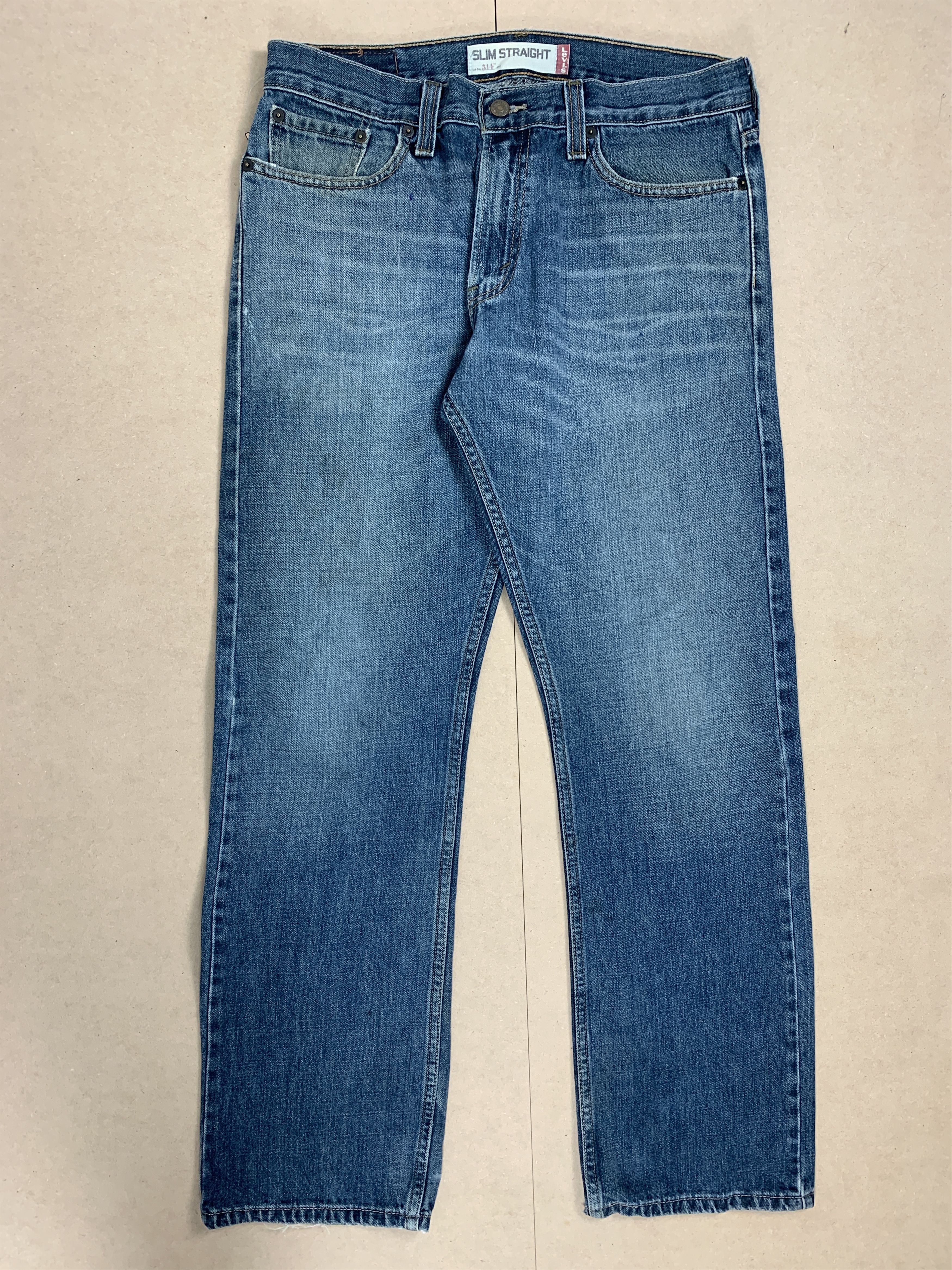 Levi's × Vintage Vintage LEVI'S 514 Distressed Faded Straight Cut Jeans Size US 32 / EU 48 - 2 Thumbnail
