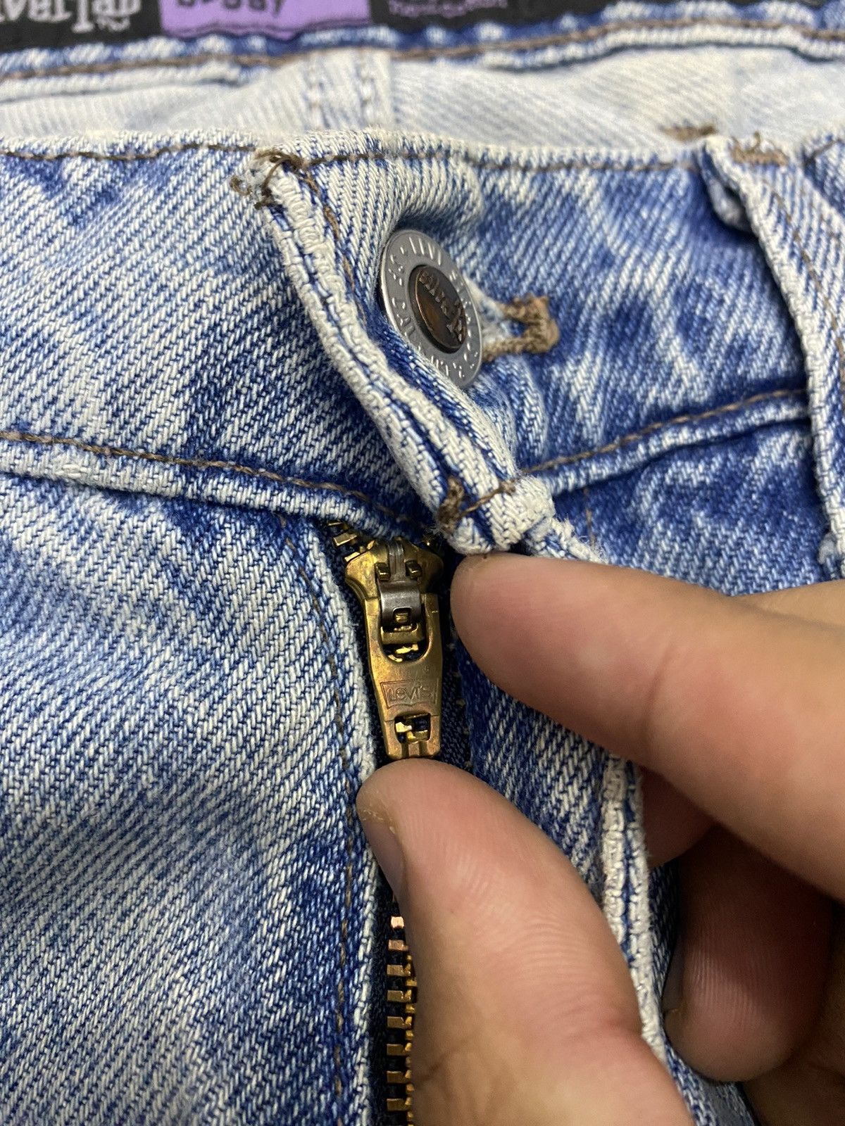 Levi's LEVIS SILVER TAB BAGGY DENIM PANTS RARE Size US 31 - 10 Thumbnail