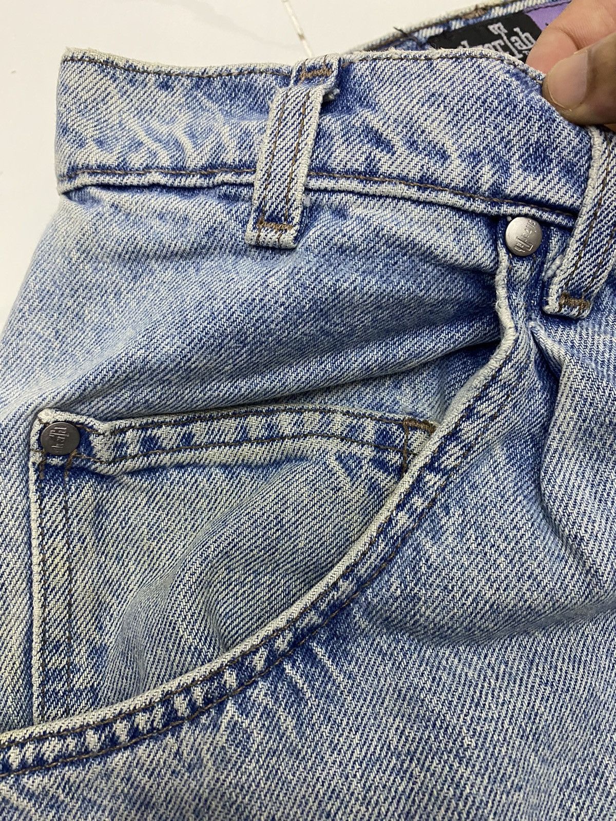 Levi's LEVIS SILVER TAB BAGGY DENIM PANTS RARE Size US 31 - 13 Thumbnail