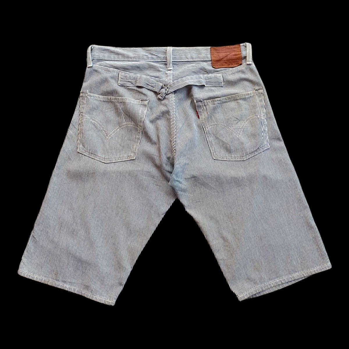 Levi's VINTAGE LEVIS 503 BUCKLE BACK HICKORY STRIPE SHORT-PANTS Size US 34 / EU 50 - 2 Thumbnail