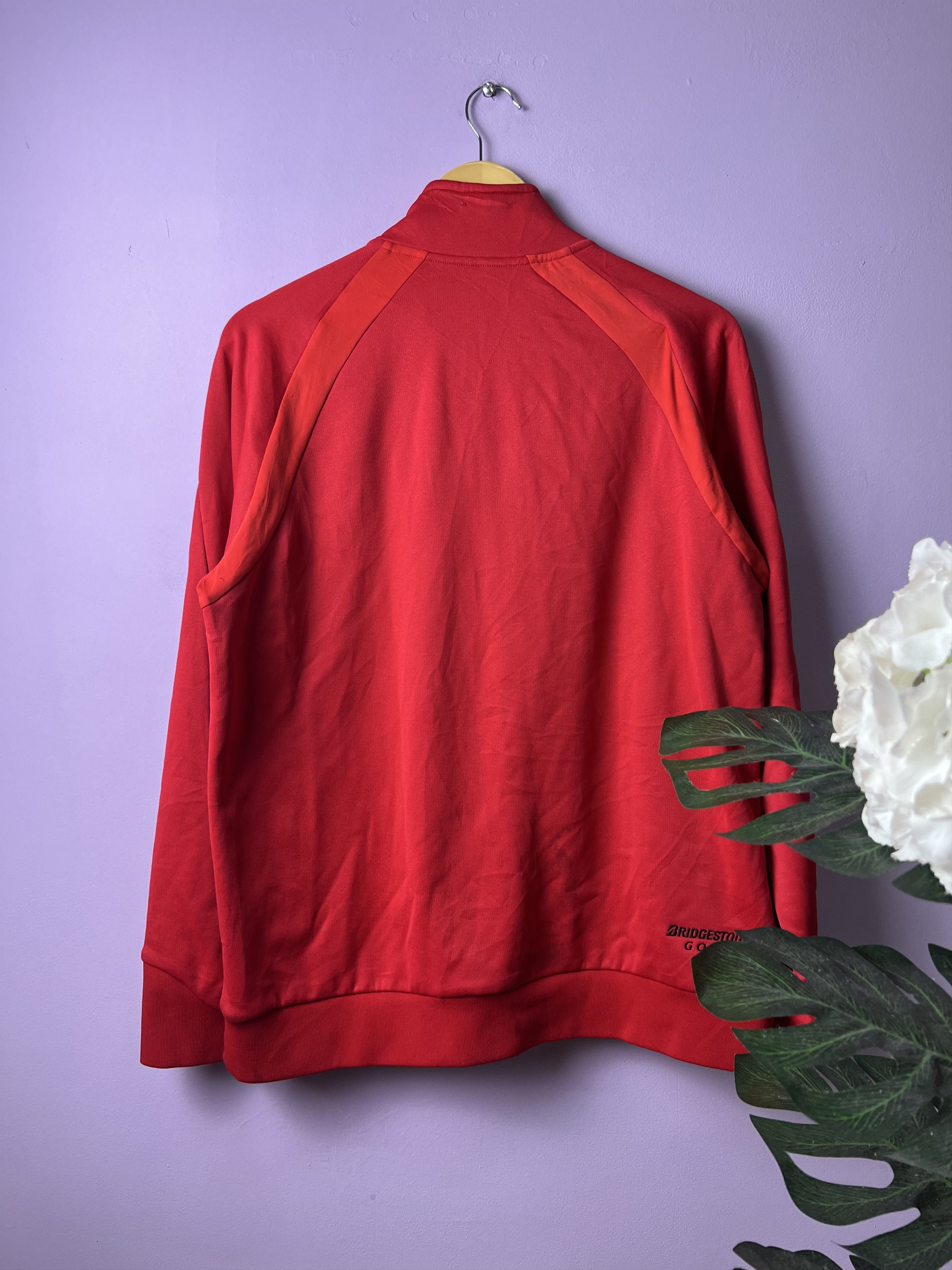 Japanese Brand 🔥Vintage Red Bridgestone Golf Light Jackets Size US M / EU 48-50 / 2 - 3 Thumbnail