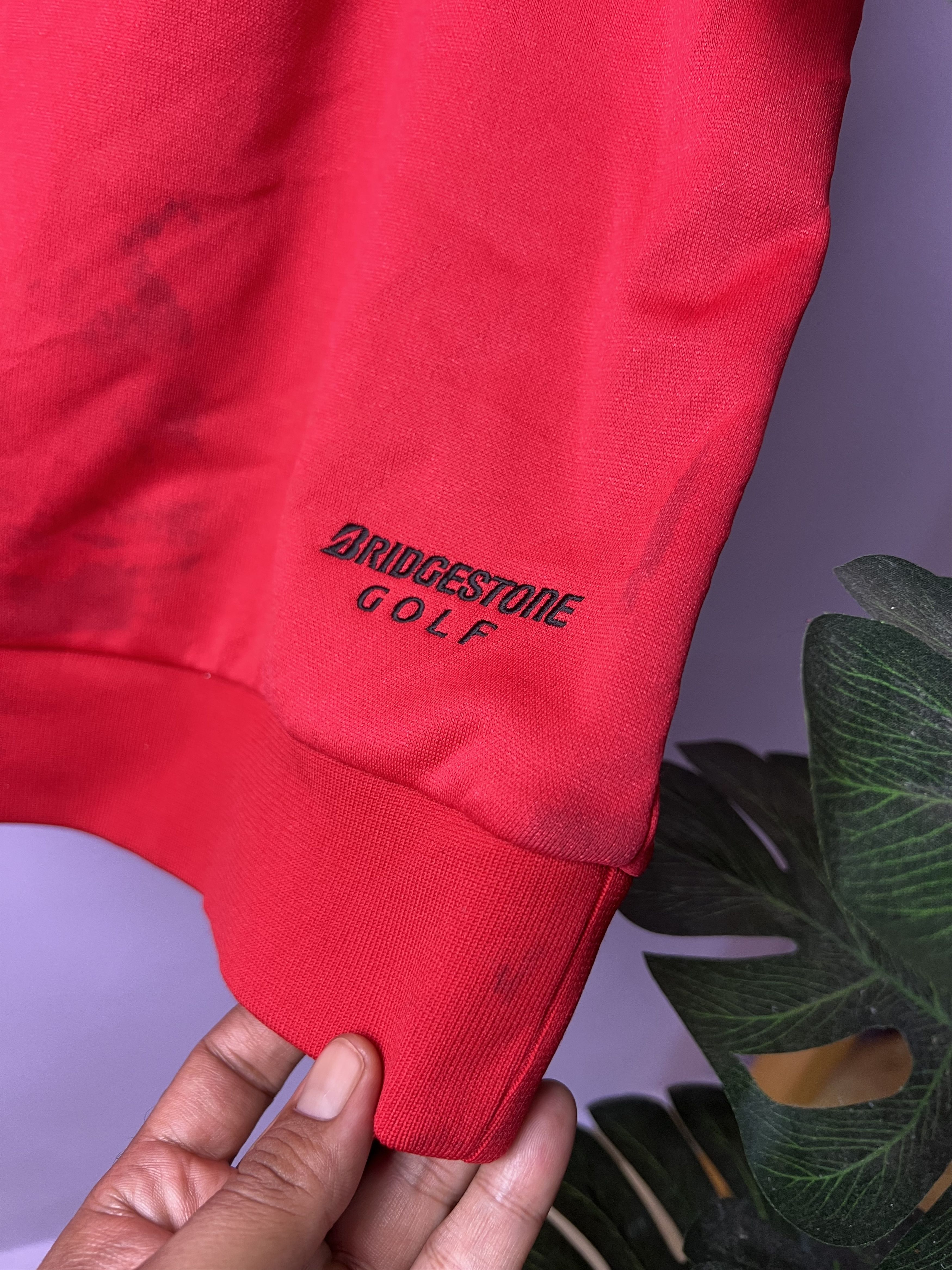 Japanese Brand 🔥Vintage Red Bridgestone Golf Light Jackets Size US M / EU 48-50 / 2 - 14 Thumbnail