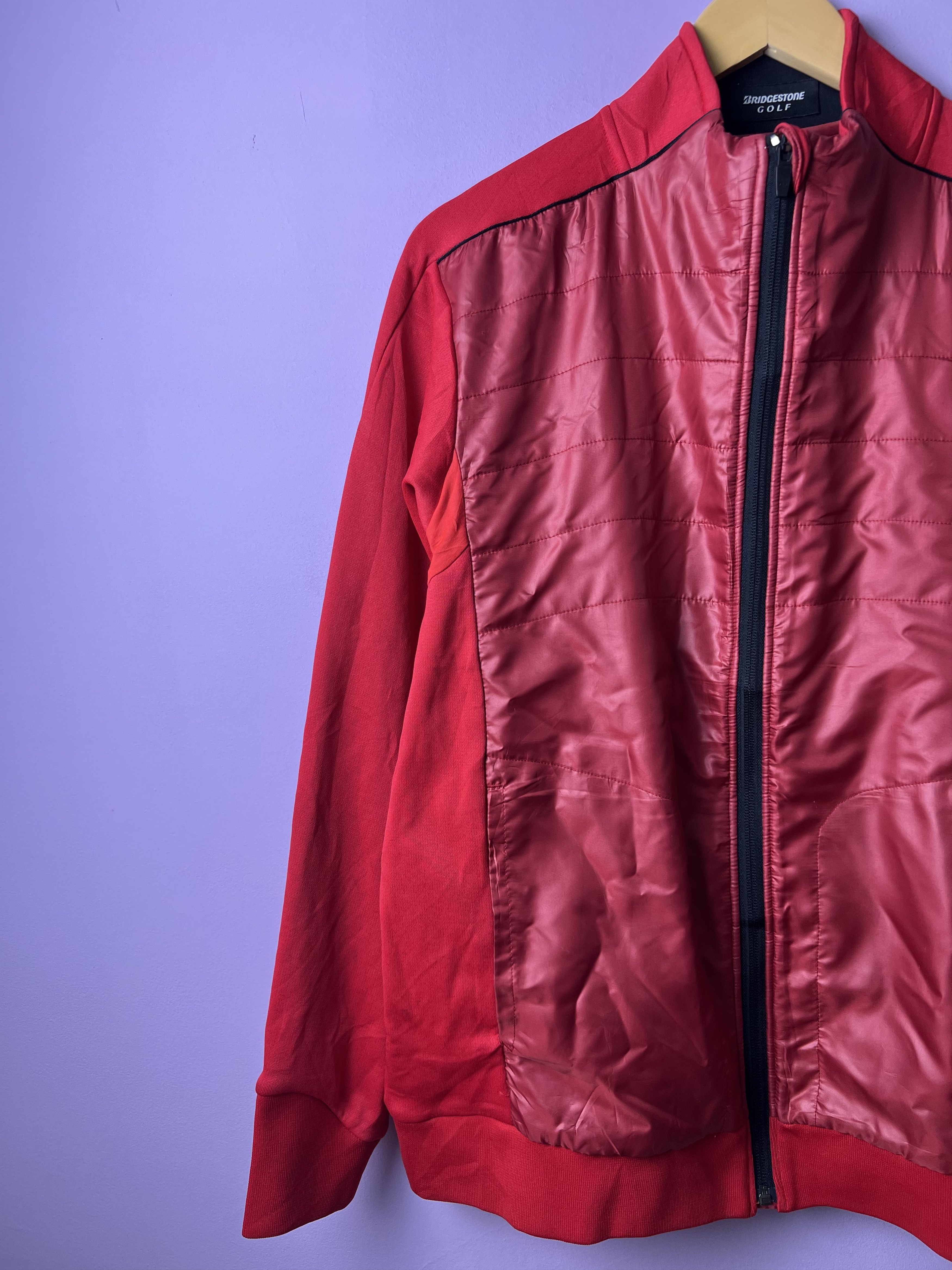 Japanese Brand 🔥Vintage Red Bridgestone Golf Light Jackets Size US M / EU 48-50 / 2 - 4 Thumbnail
