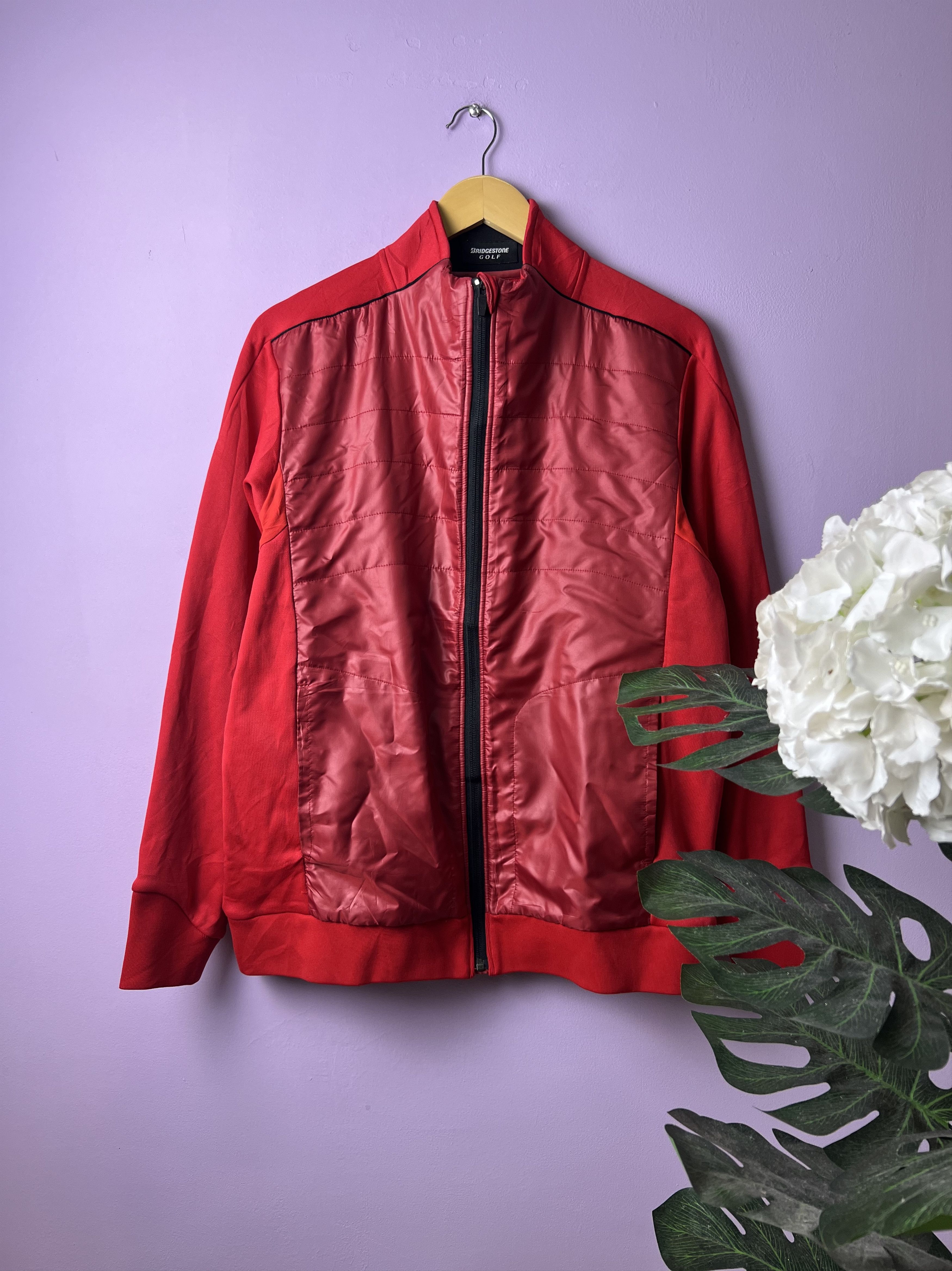 Japanese Brand 🔥Vintage Red Bridgestone Golf Light Jackets Size US M / EU 48-50 / 2 - 1 Thumbnail