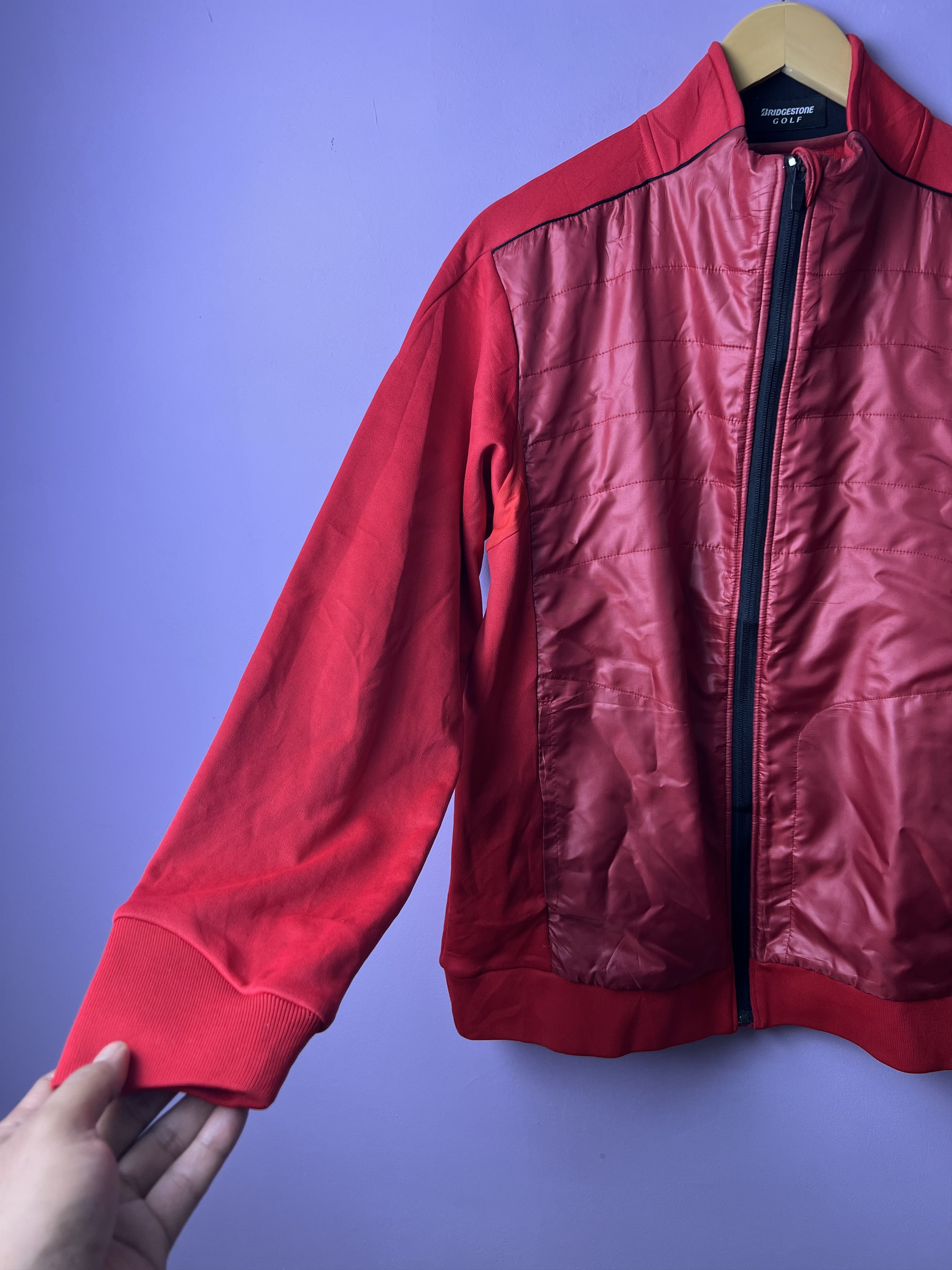 Japanese Brand 🔥Vintage Red Bridgestone Golf Light Jackets Size US M / EU 48-50 / 2 - 10 Thumbnail