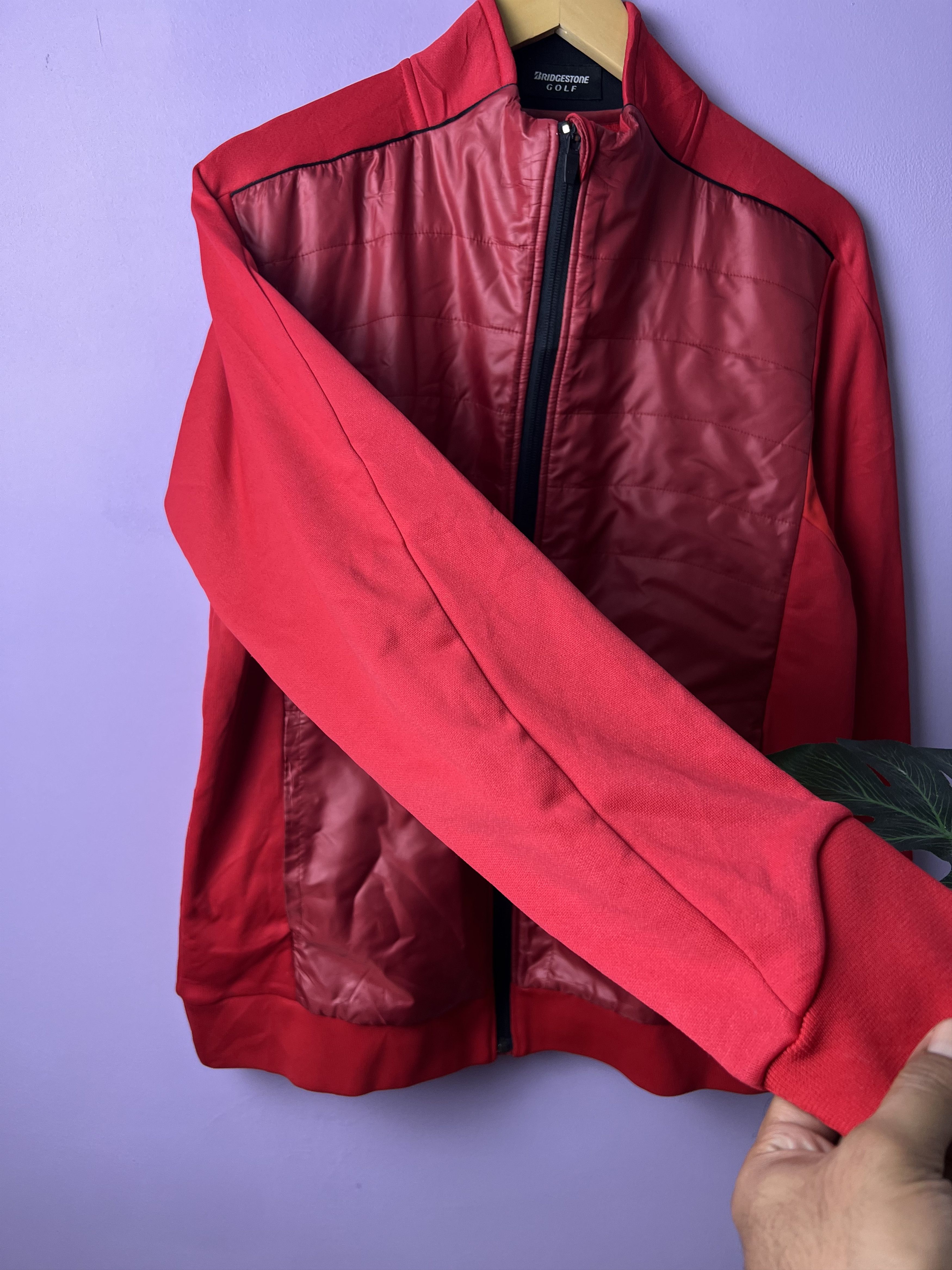 Japanese Brand 🔥Vintage Red Bridgestone Golf Light Jackets Size US M / EU 48-50 / 2 - 11 Thumbnail