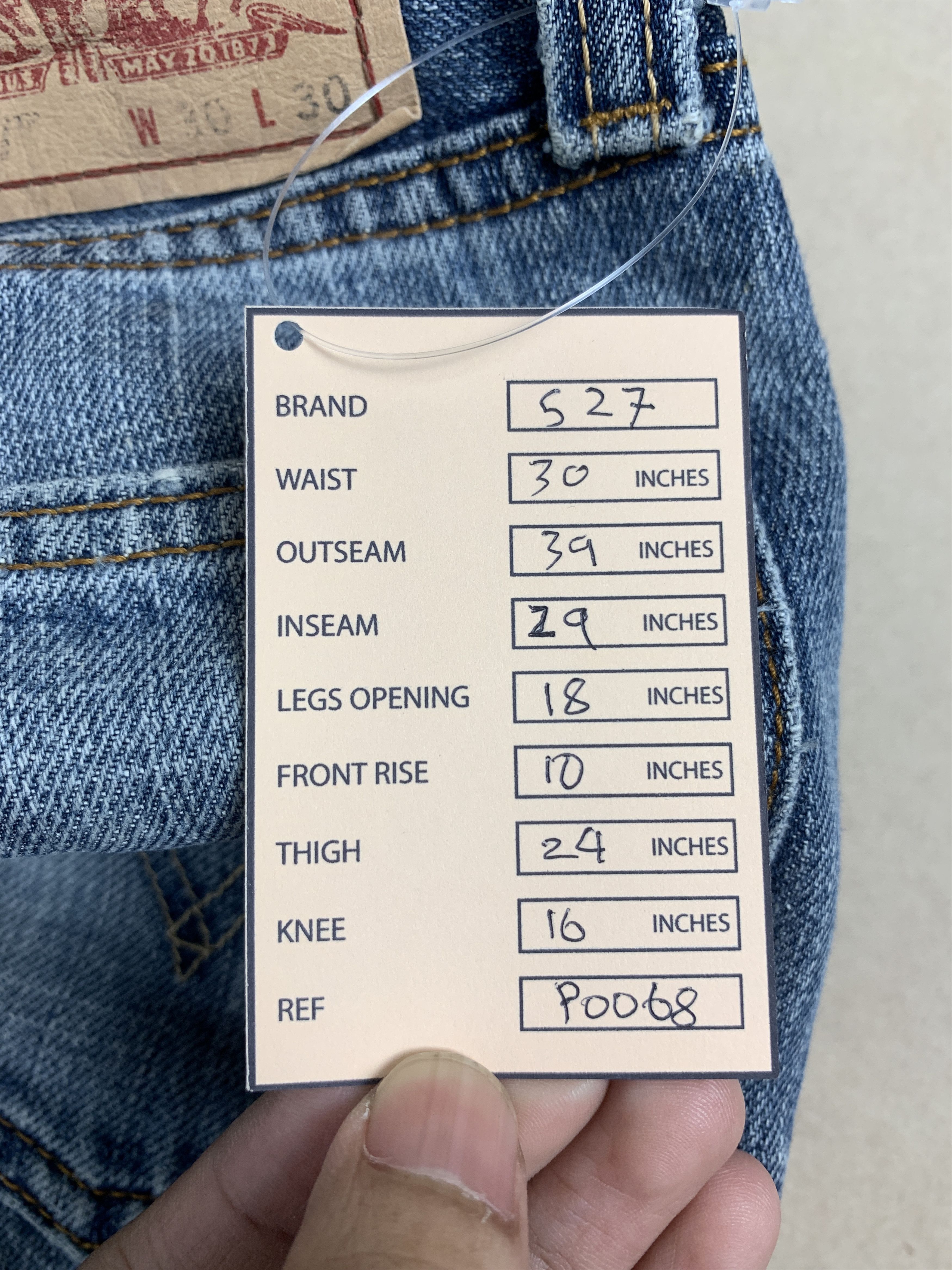 Levi's Vintage LEVI'S 527 Flared Low BootCut Faded Jeans P0068 Size US 30 / EU 46 - 14 Thumbnail
