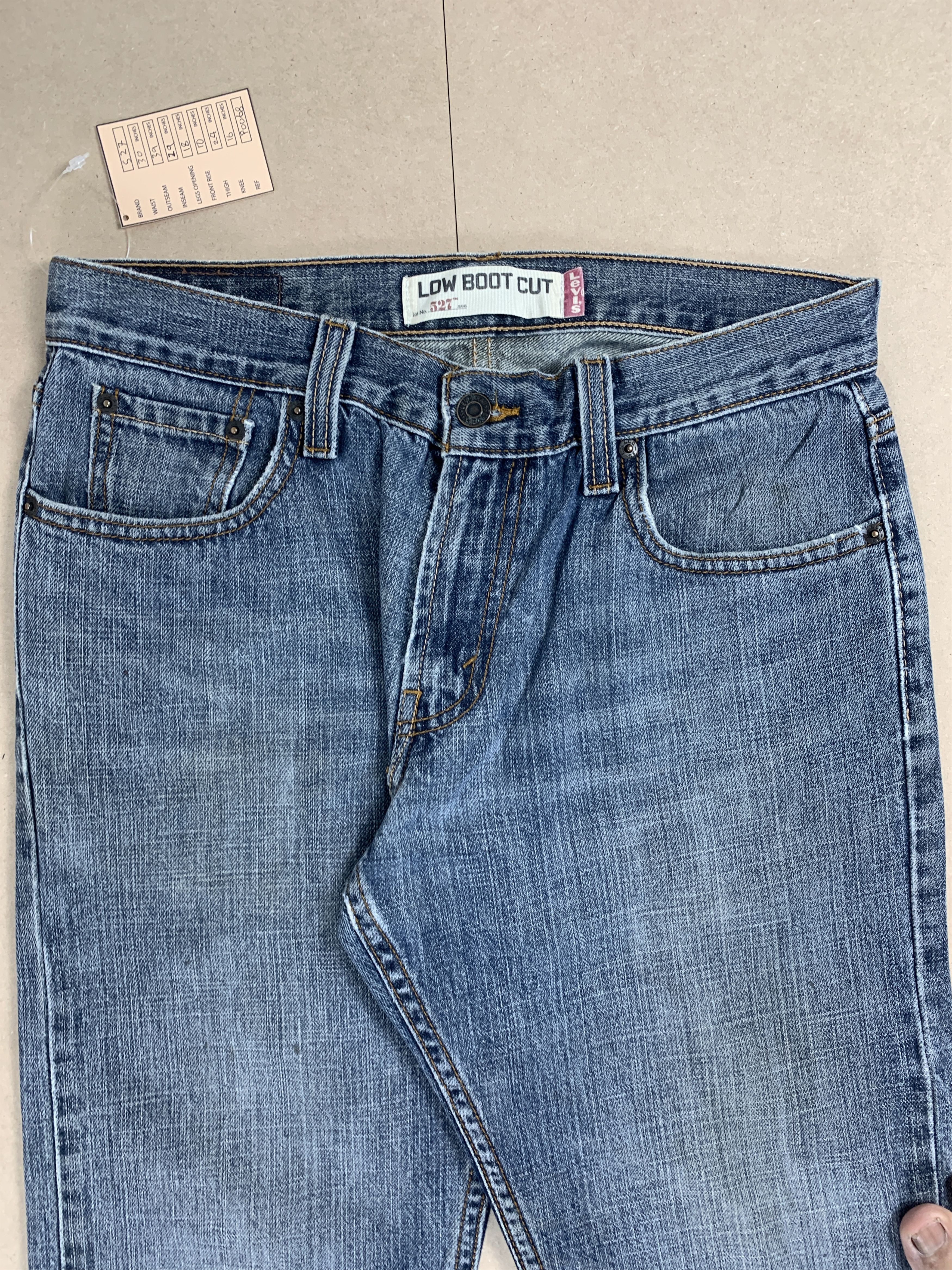 Levi's Vintage LEVI'S 527 Flared Low BootCut Faded Jeans P0068 Size US 30 / EU 46 - 3 Thumbnail