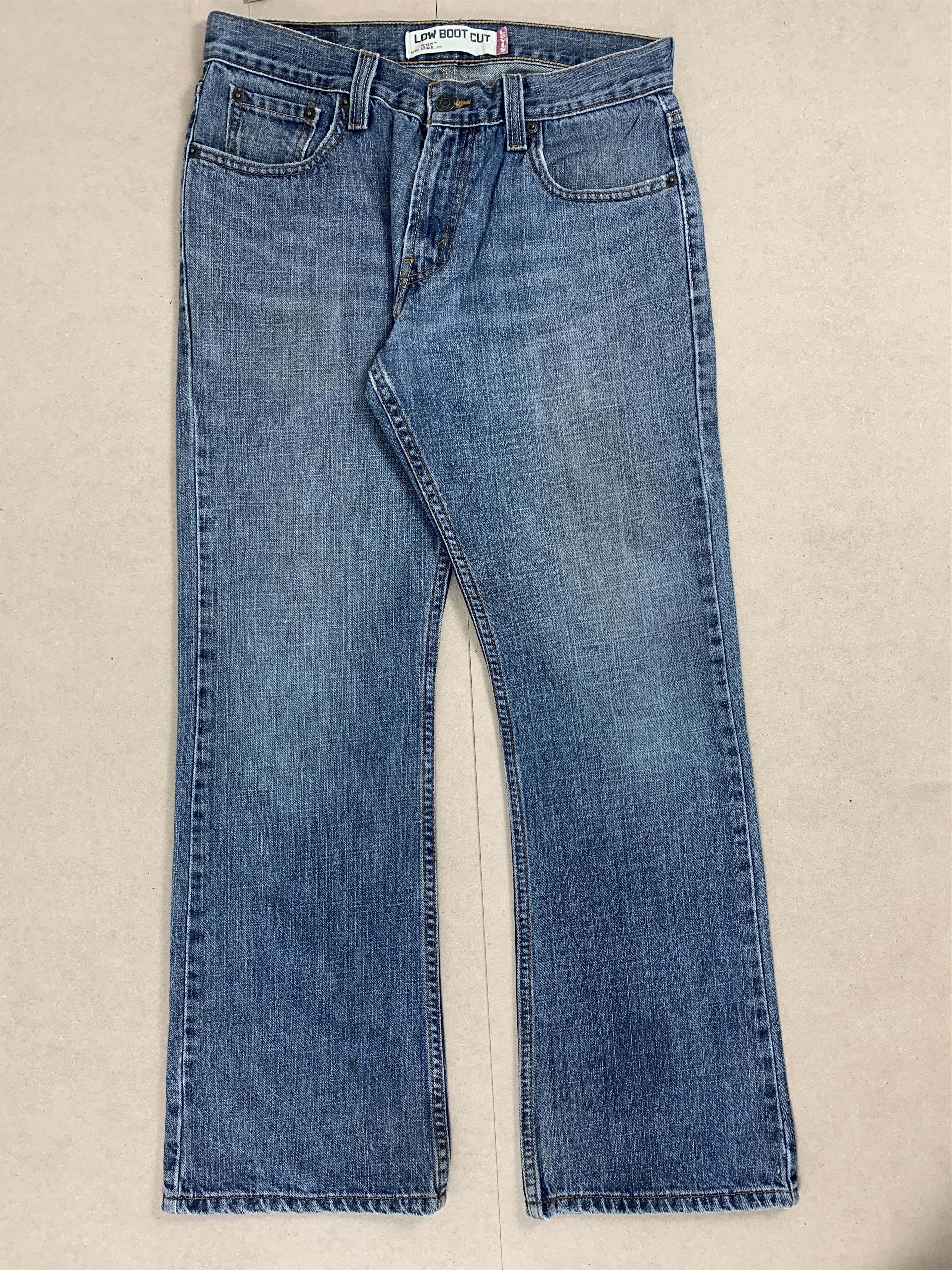 Levi's Vintage LEVI'S 527 Flared Low BootCut Faded Jeans P0068 Size US 30 / EU 46 - 2 Thumbnail