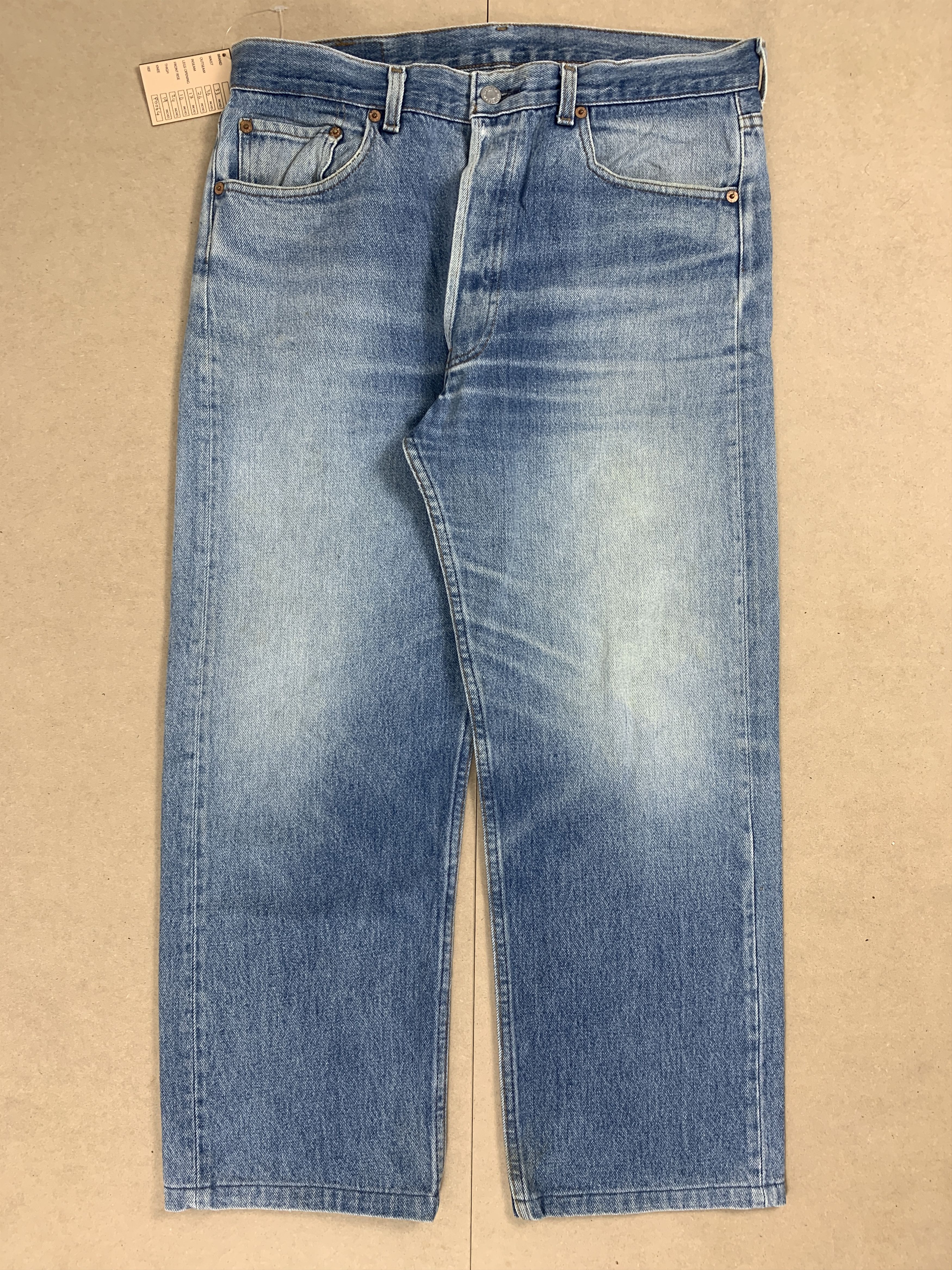 Levi's Vintage 90s LEVI'S 501 Faded Straight Cut Jeans P0064 Size US 33 - 2 Thumbnail
