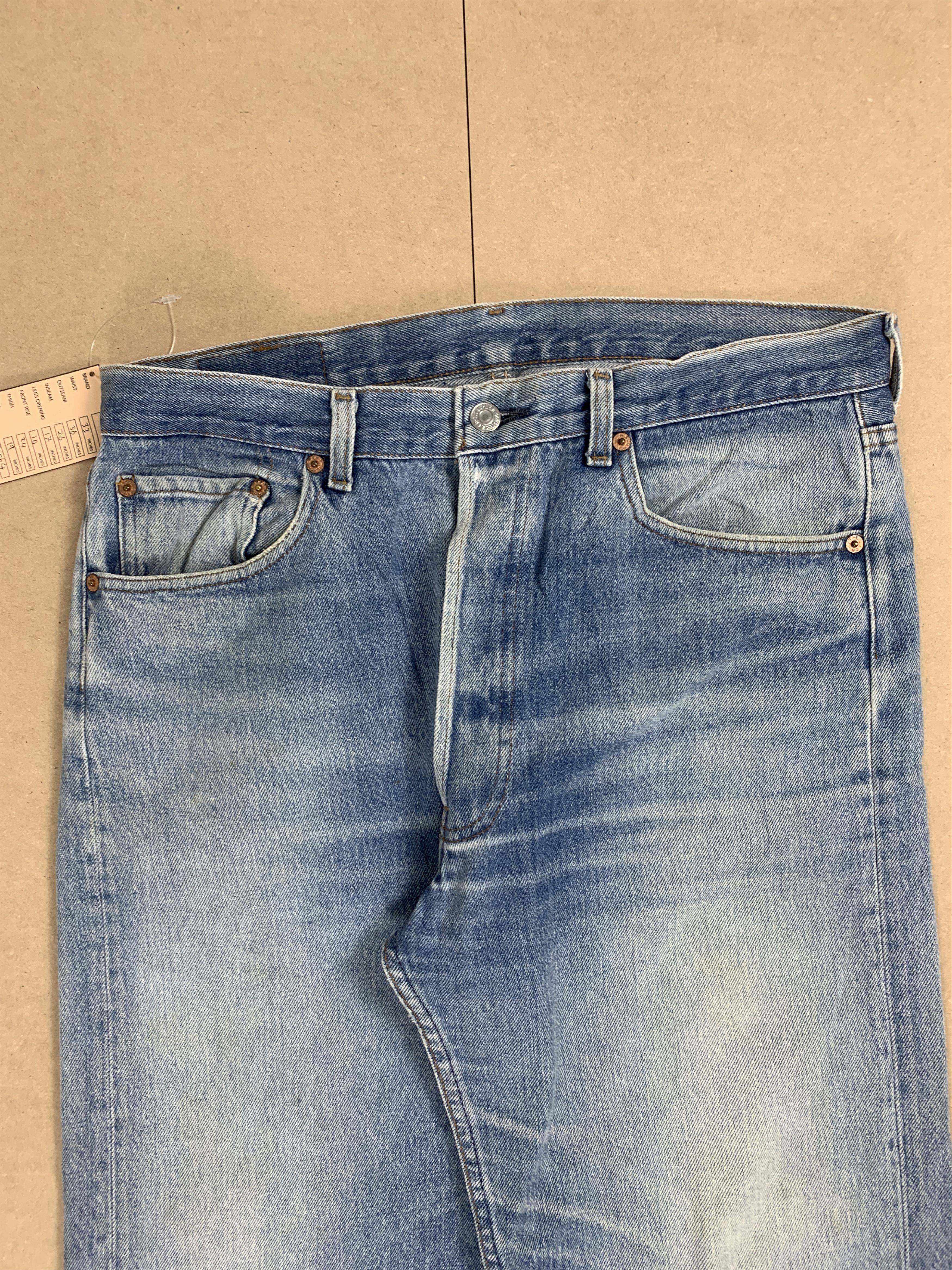 Levi's Vintage 90s LEVI'S 501 Faded Straight Cut Jeans P0064 Size US 33 - 3 Thumbnail