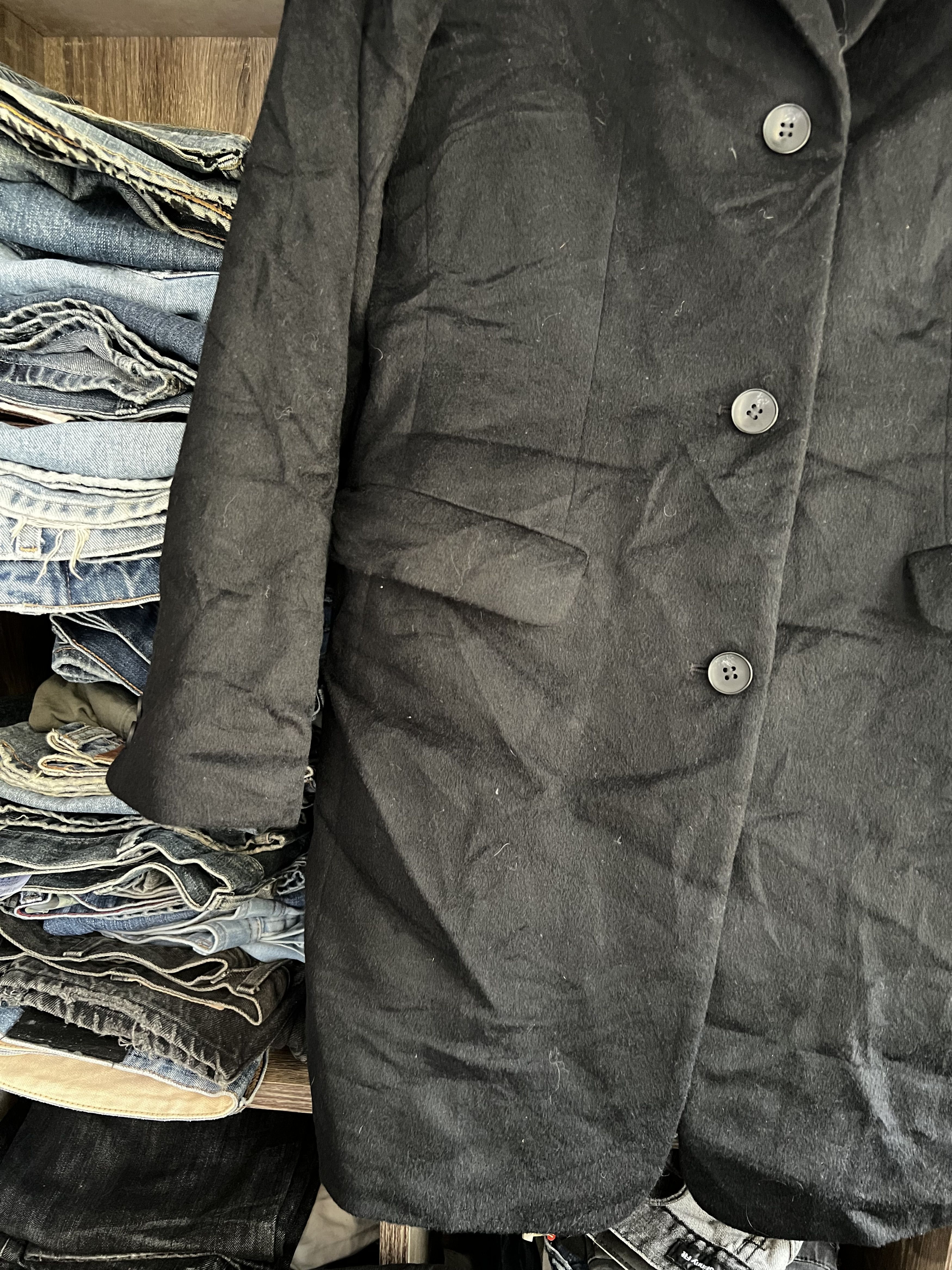 Japanese Brand 🔥Black Cashmere Uniqlo Long Jackets Size US S / EU 44-46 / 1 - 9 Thumbnail
