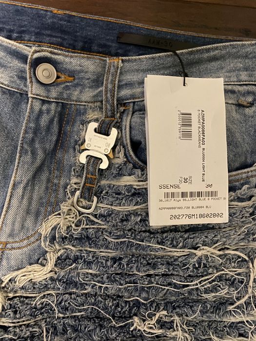 1017 ALYX 9SM Blue Blackmeans Edition 6 Pocket Jeans 1017 ALYX 9SM