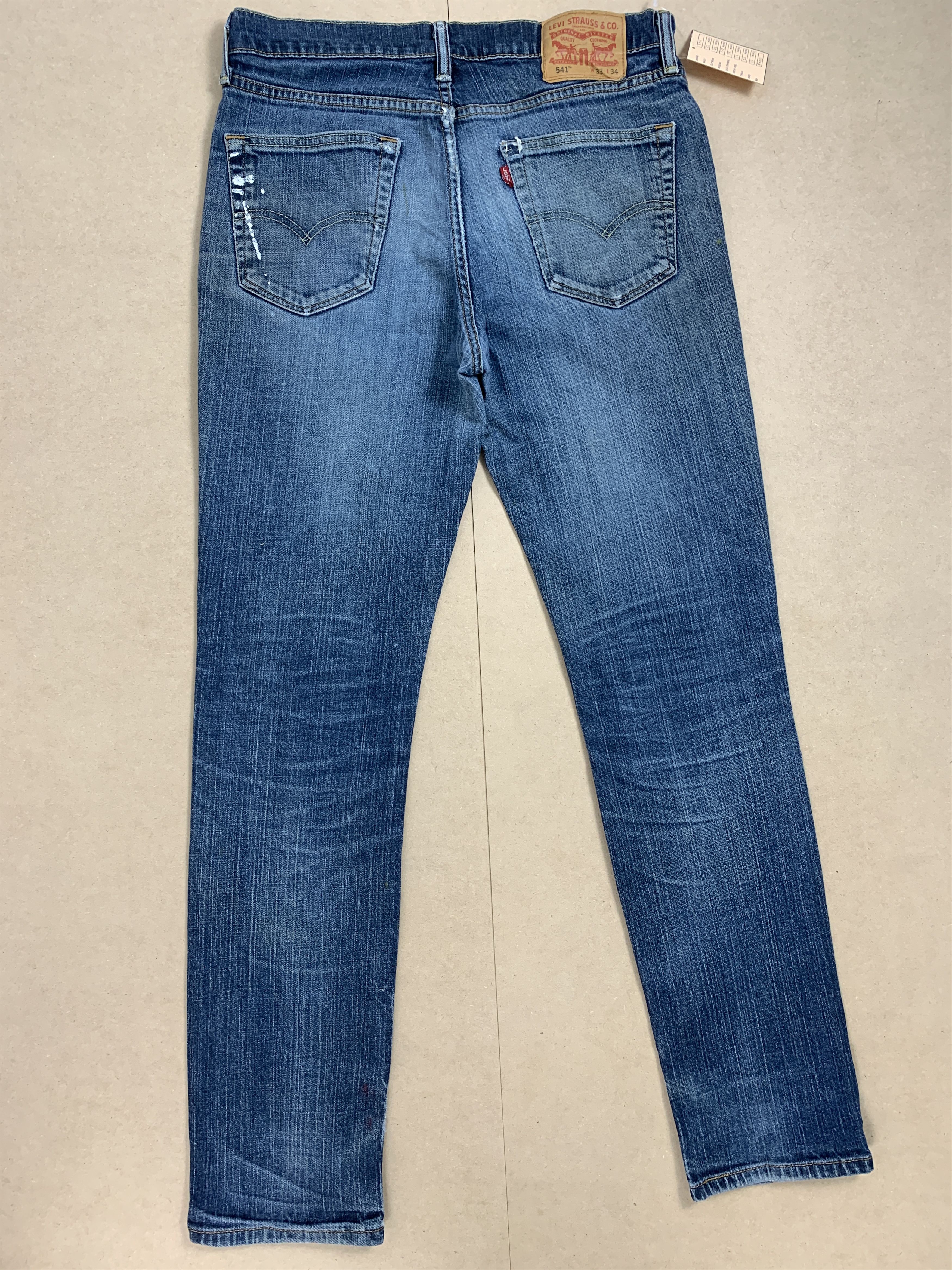 Levi's × Vintage Vintage LEVI'S 541 Distressed Faded Patch Mid Wash Jeans Size US 32 / EU 48 - 8 Thumbnail