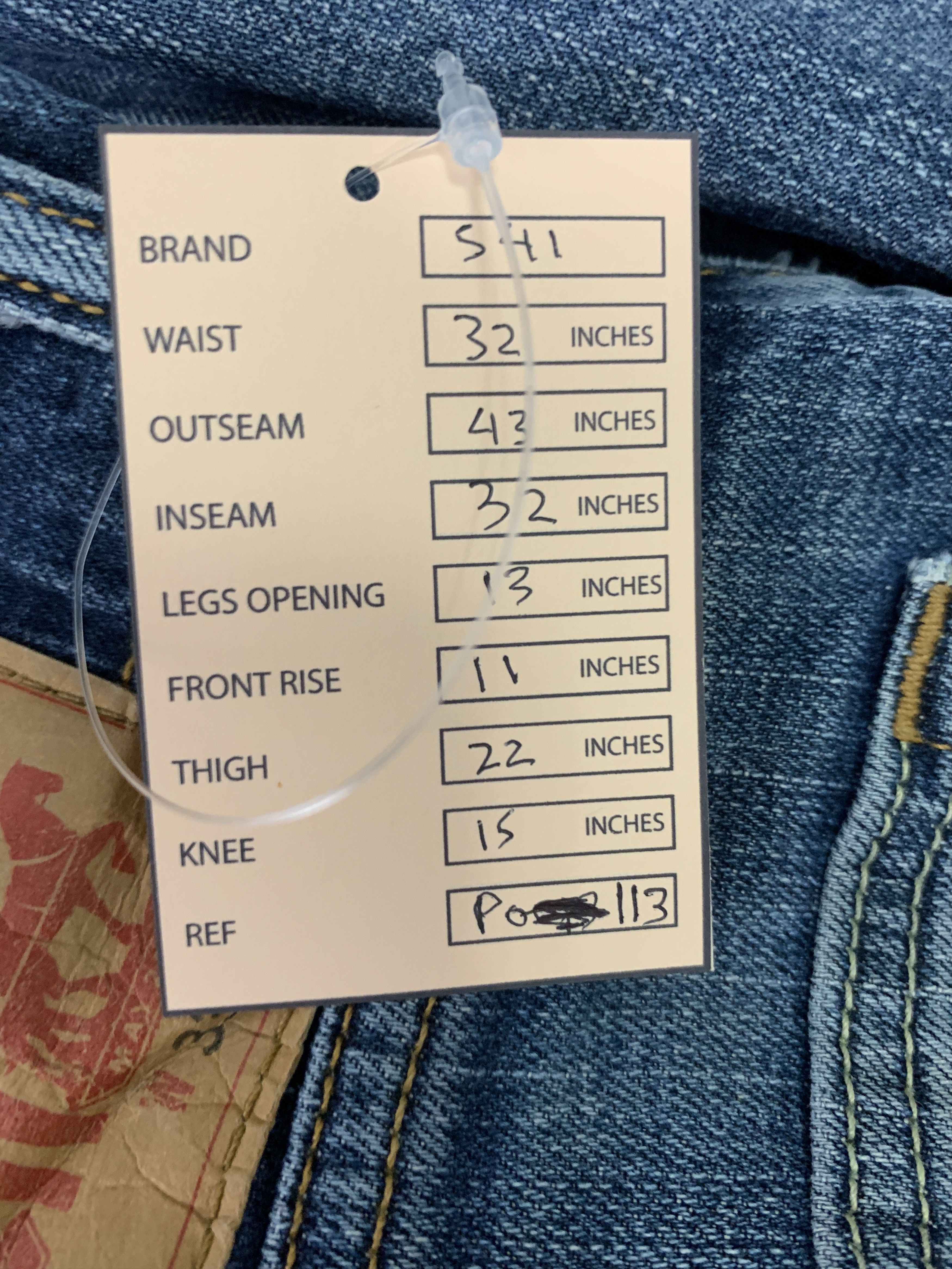 Levi's × Vintage Vintage LEVI'S 541 Distressed Faded Patch Mid Wash Jeans Size US 32 / EU 48 - 24 Thumbnail