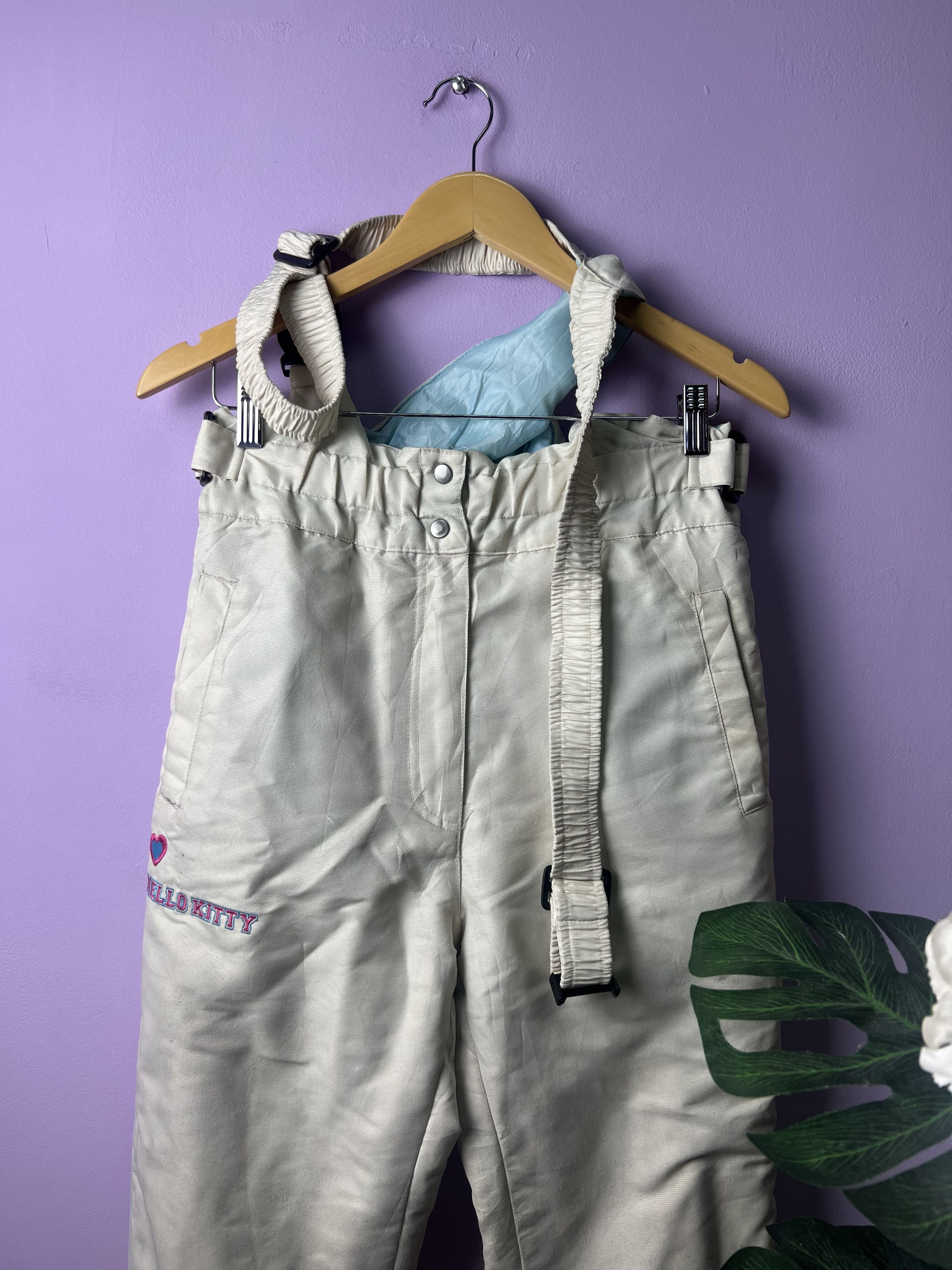 Anime 🔥Vintage Rare Hello Kitty Skiwear Overalls Size US 32 / EU 48 - 3 Thumbnail