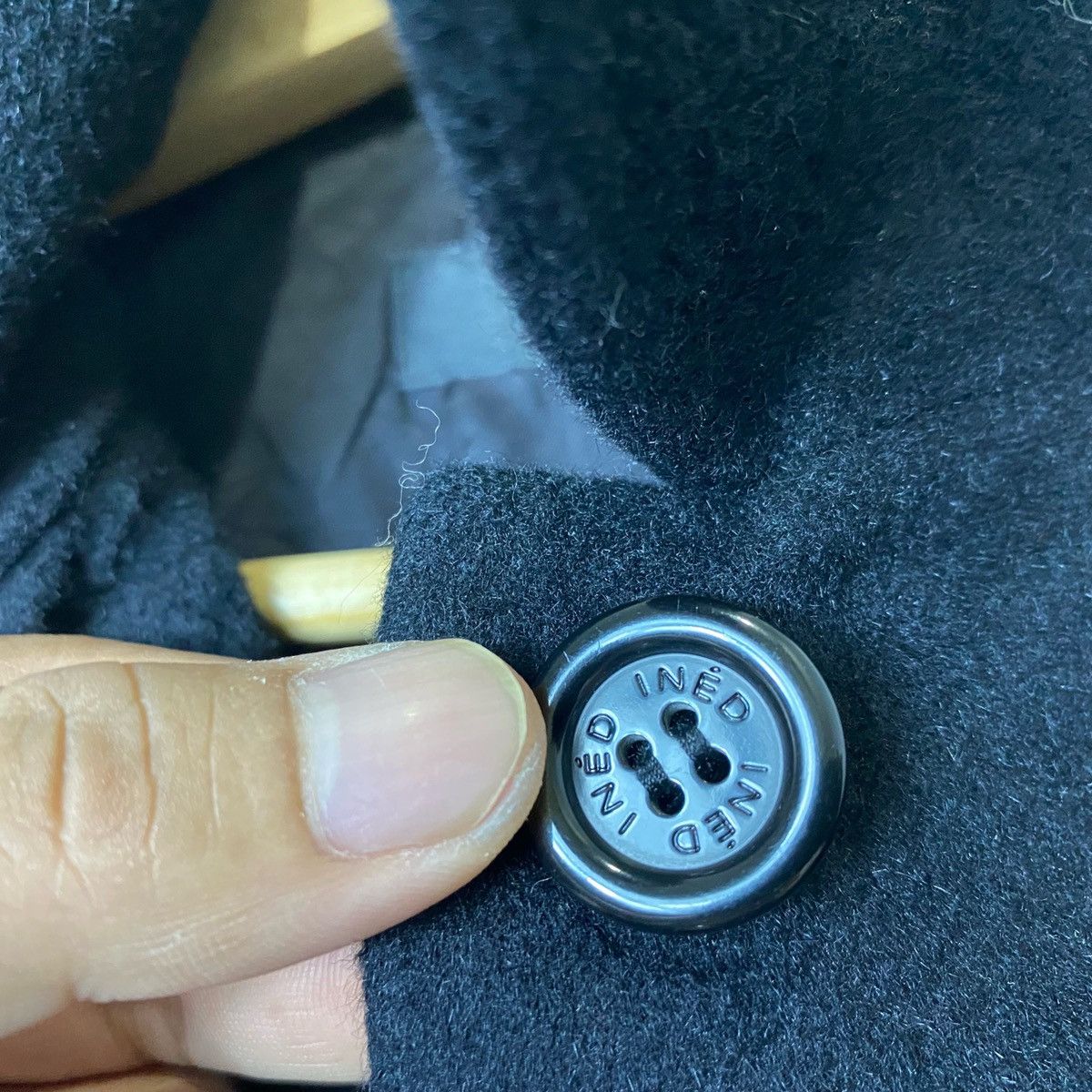 Japanese Brand × Yohji Yamamoto Vintage INÉD Wool Coat Jacket Japan Size S / US 4 / IT 40 - 2 Thumbnail