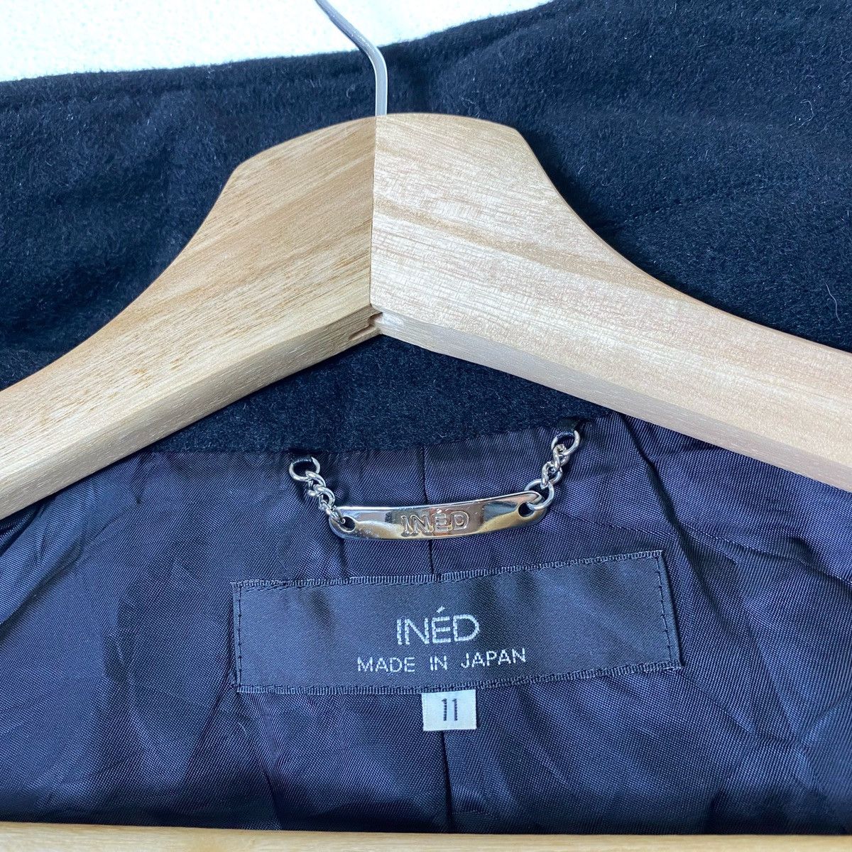 Japanese Brand × Yohji Yamamoto Vintage INÉD Wool Coat Jacket Japan Size S / US 4 / IT 40 - 4 Thumbnail